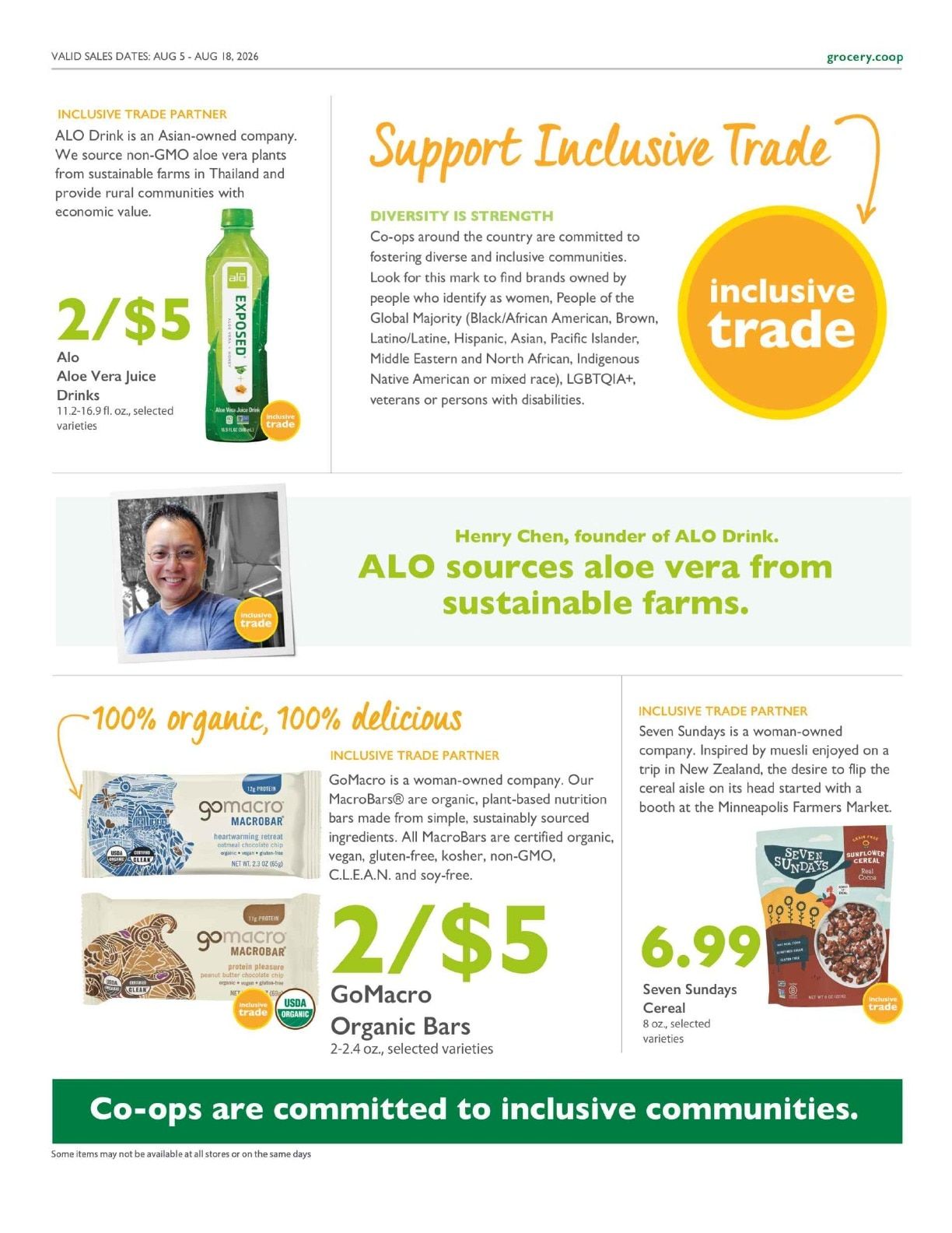 La Montañita Co-op Co+op Deals Weekly Ad August 5 - 18, 2026