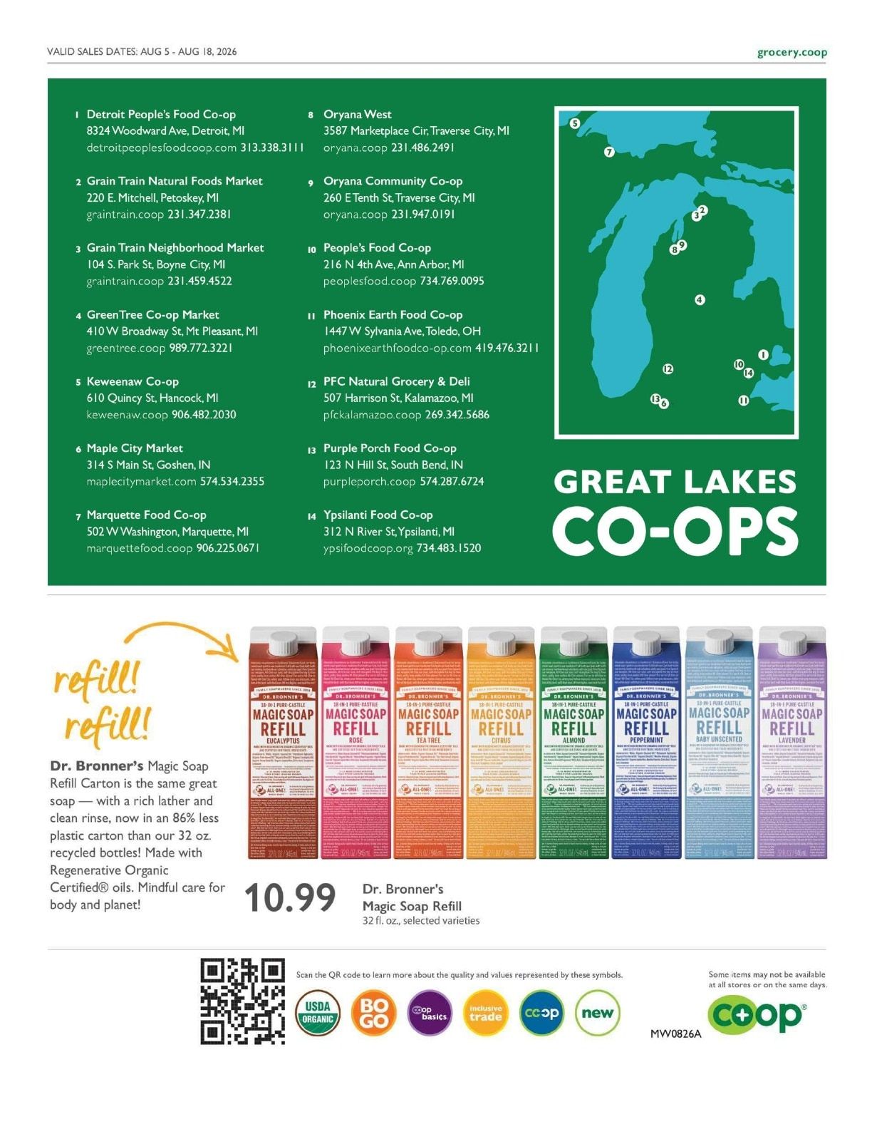 GreenTree Co-op Market Co+op Deals Weekly Ad August 5 - 18, 2026