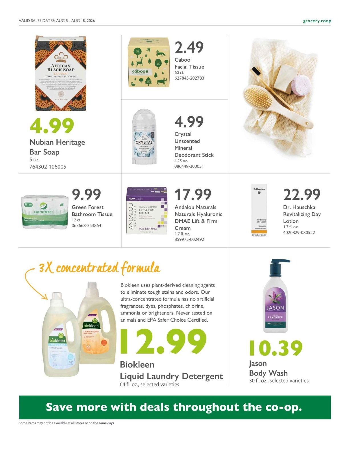 Community Food Co-op - Bellingham Co+op Deals Weekly Ad August 5 - 18, 2026