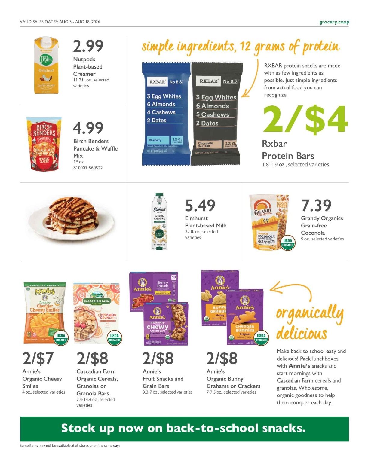Community Food Co-op - Bellingham Co+op Deals Weekly Ad August 5 - 18, 2026