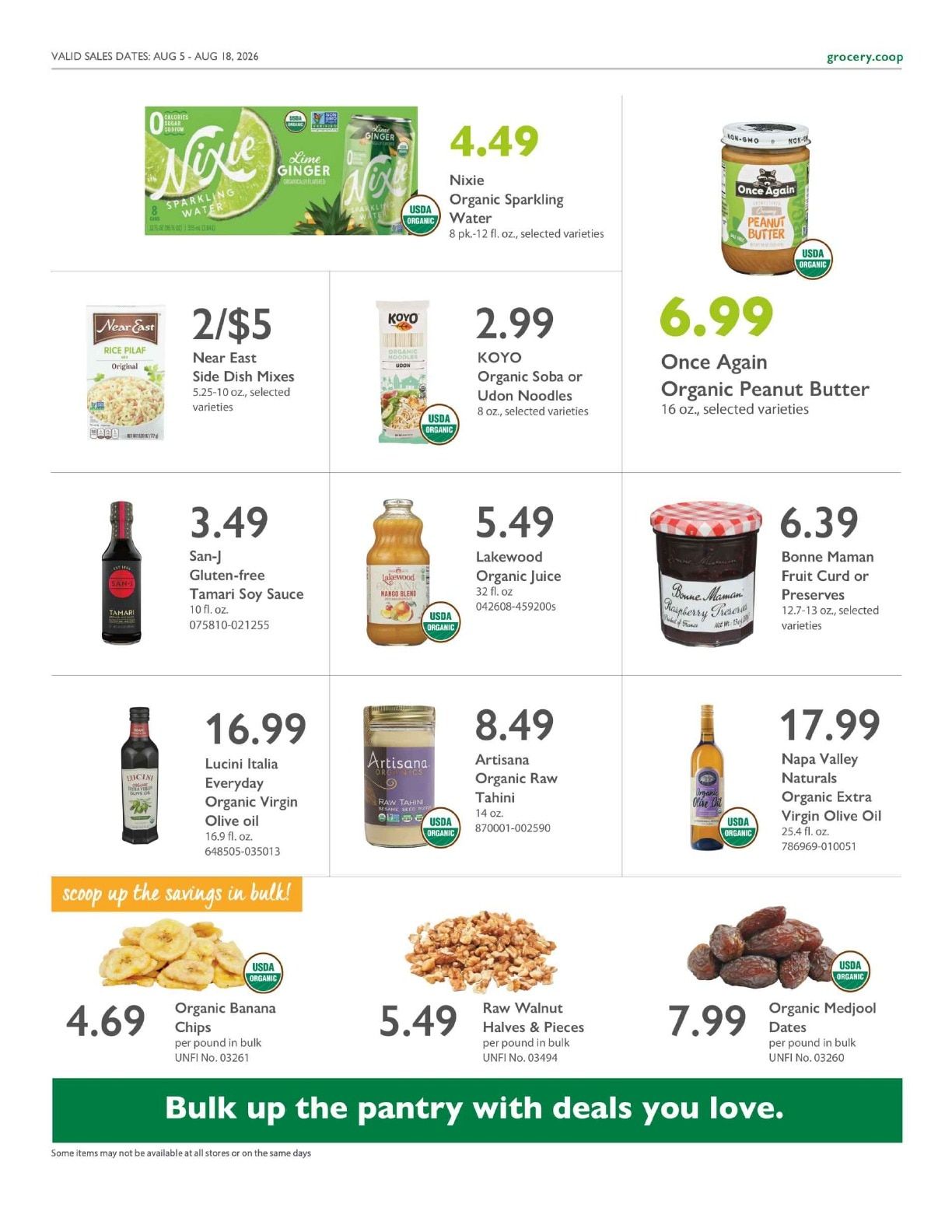 Community Food Co-op - Bellingham Co+op Deals Weekly Ad August 5 - 18, 2026