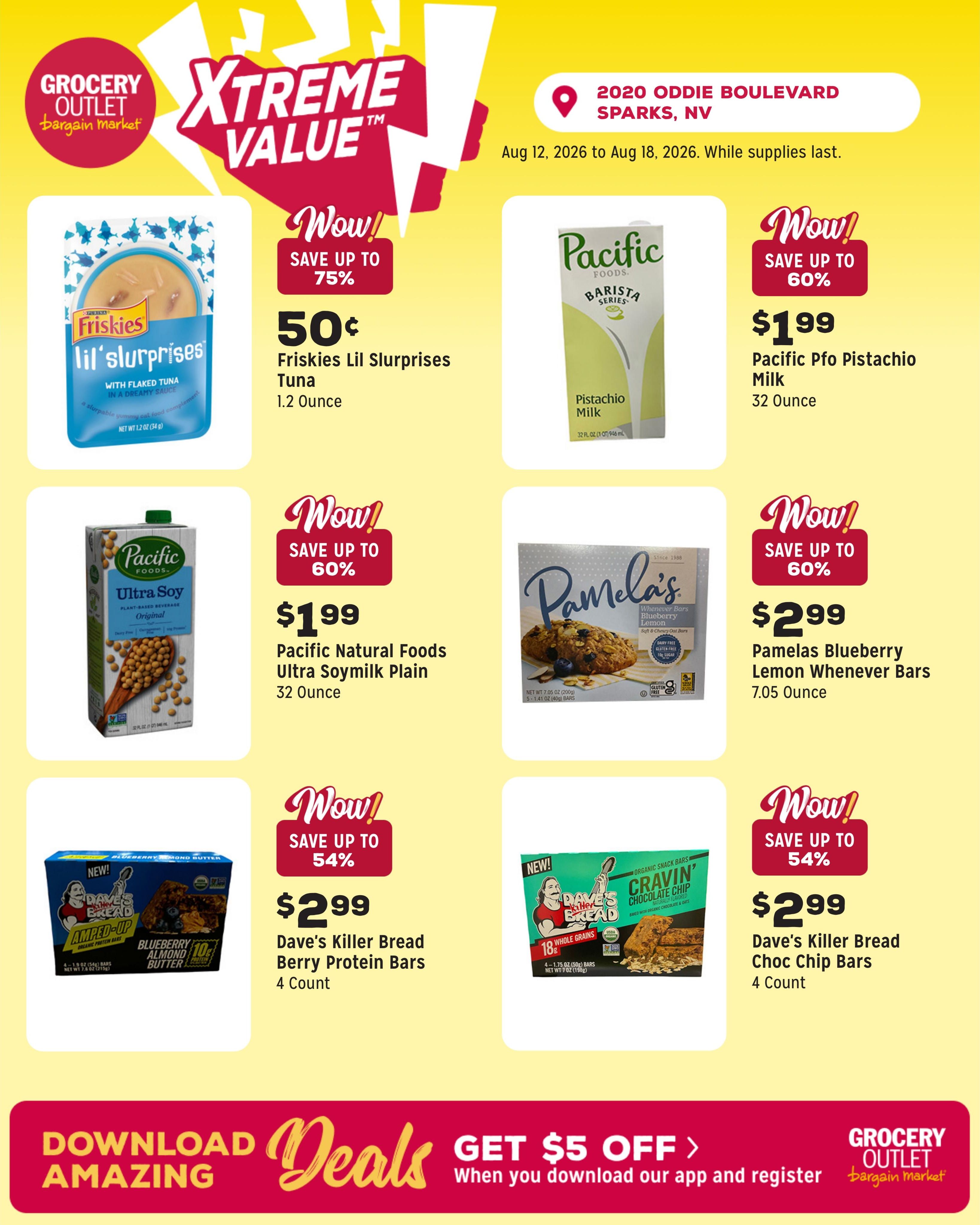 Grocery Outlet (Reno–Sparks Area, NV) Weekly Ad August 12 - 18, 2026