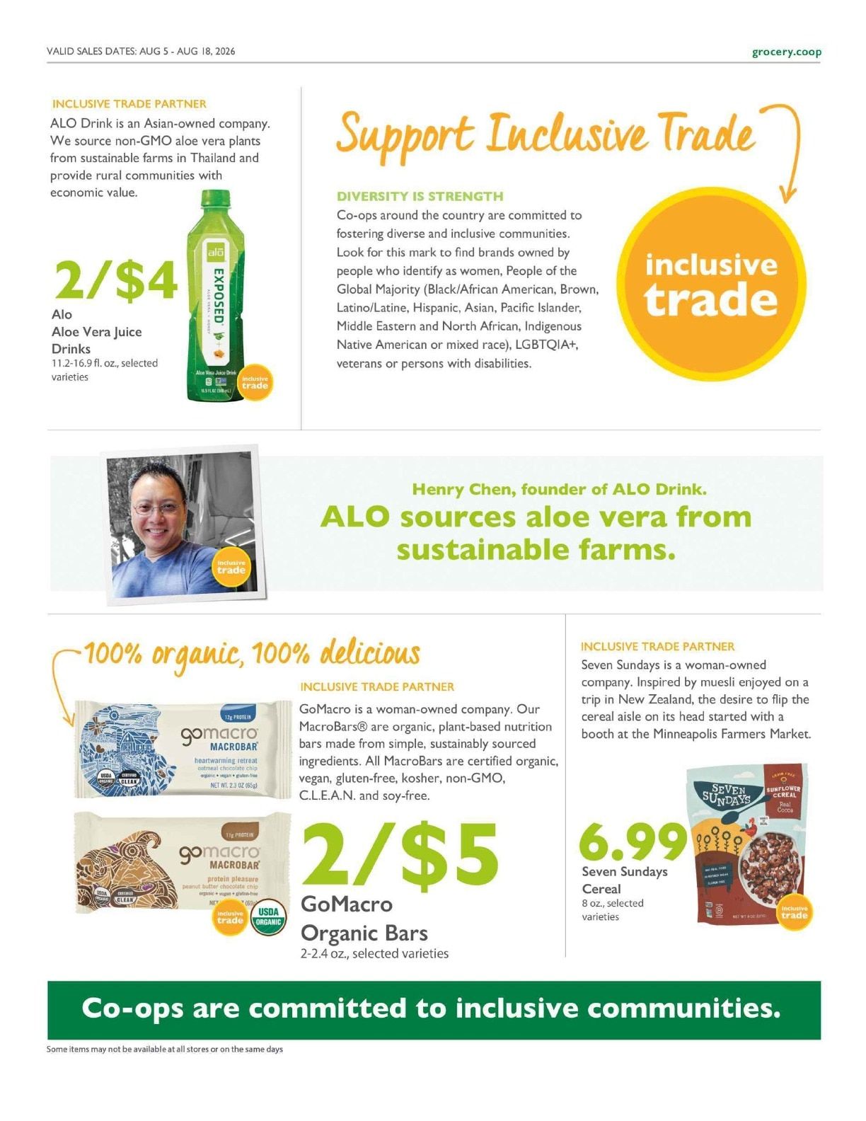 Hudson Grocery Cooperative Co+op Deals Weekly Ad August 5 - 18, 2026