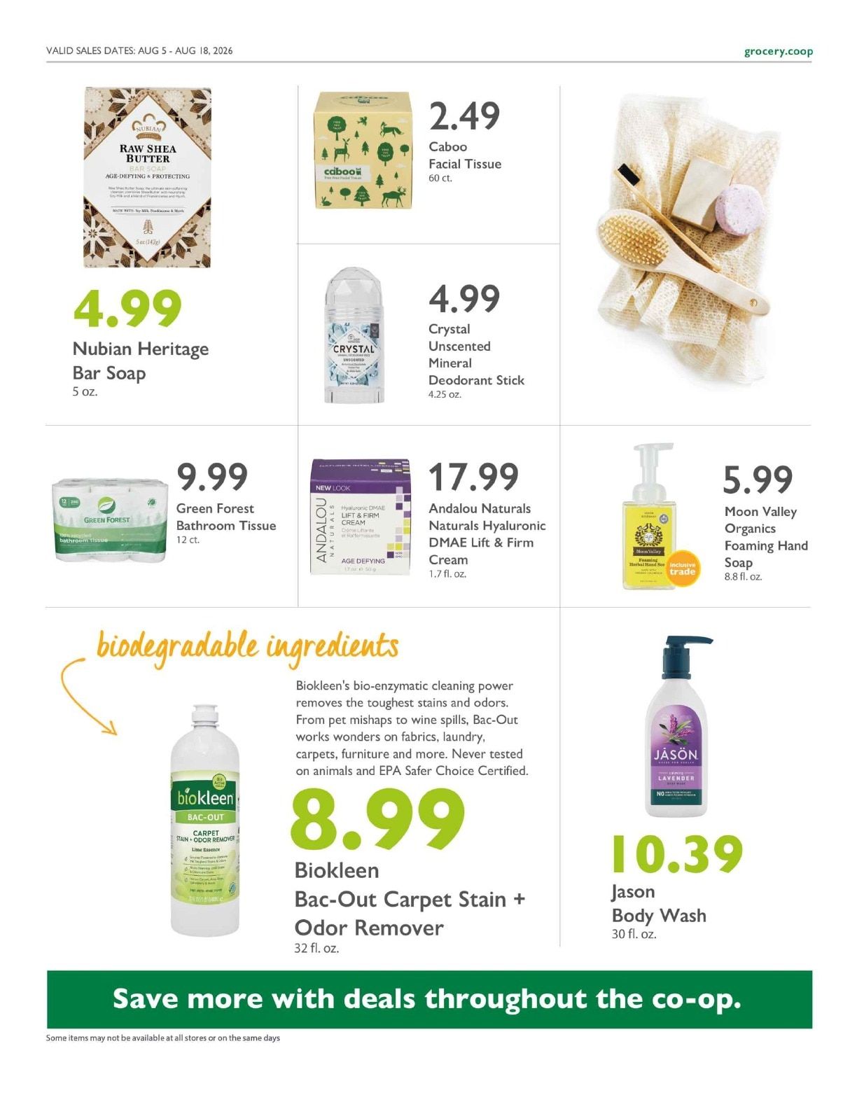 Willy Street Co-op Co+op Deals Weekly Ad August 5 - 18, 2026