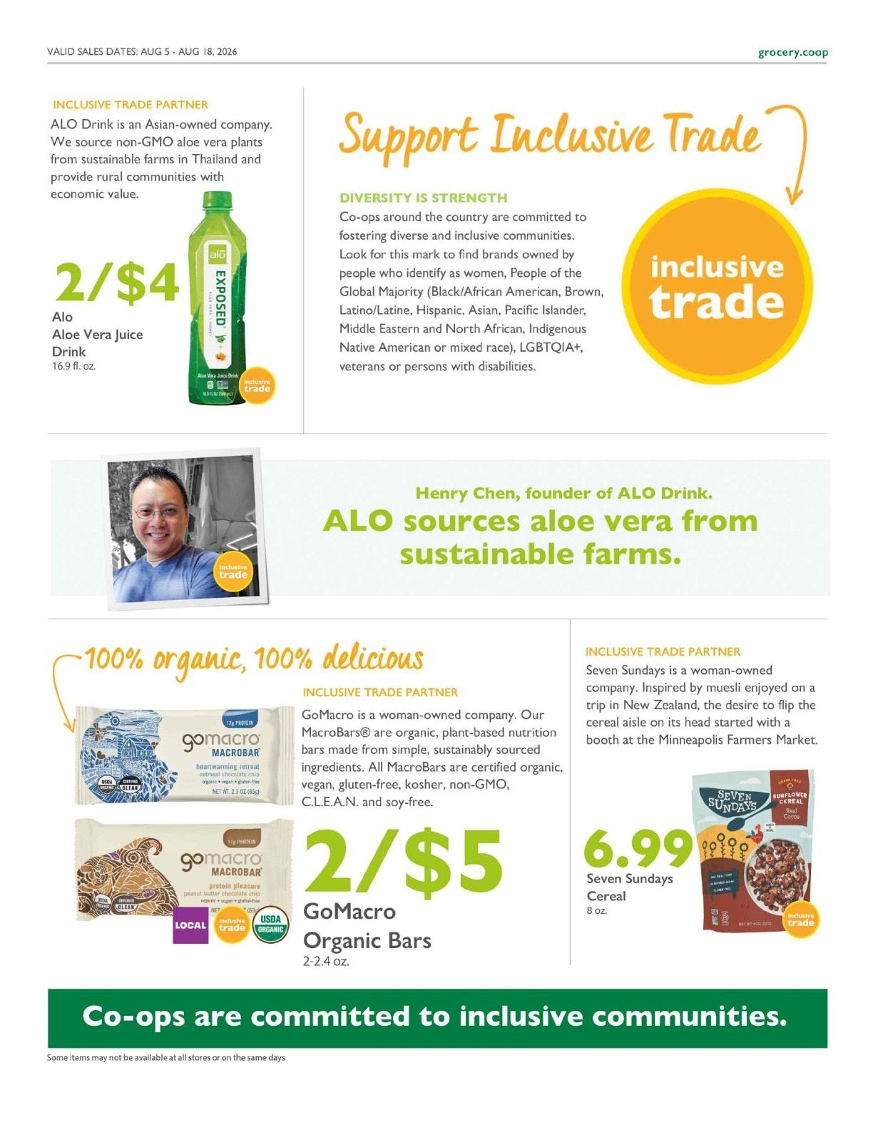 Willy Street Co-op Co+op Deals Weekly Ad August 5 - 18, 2026