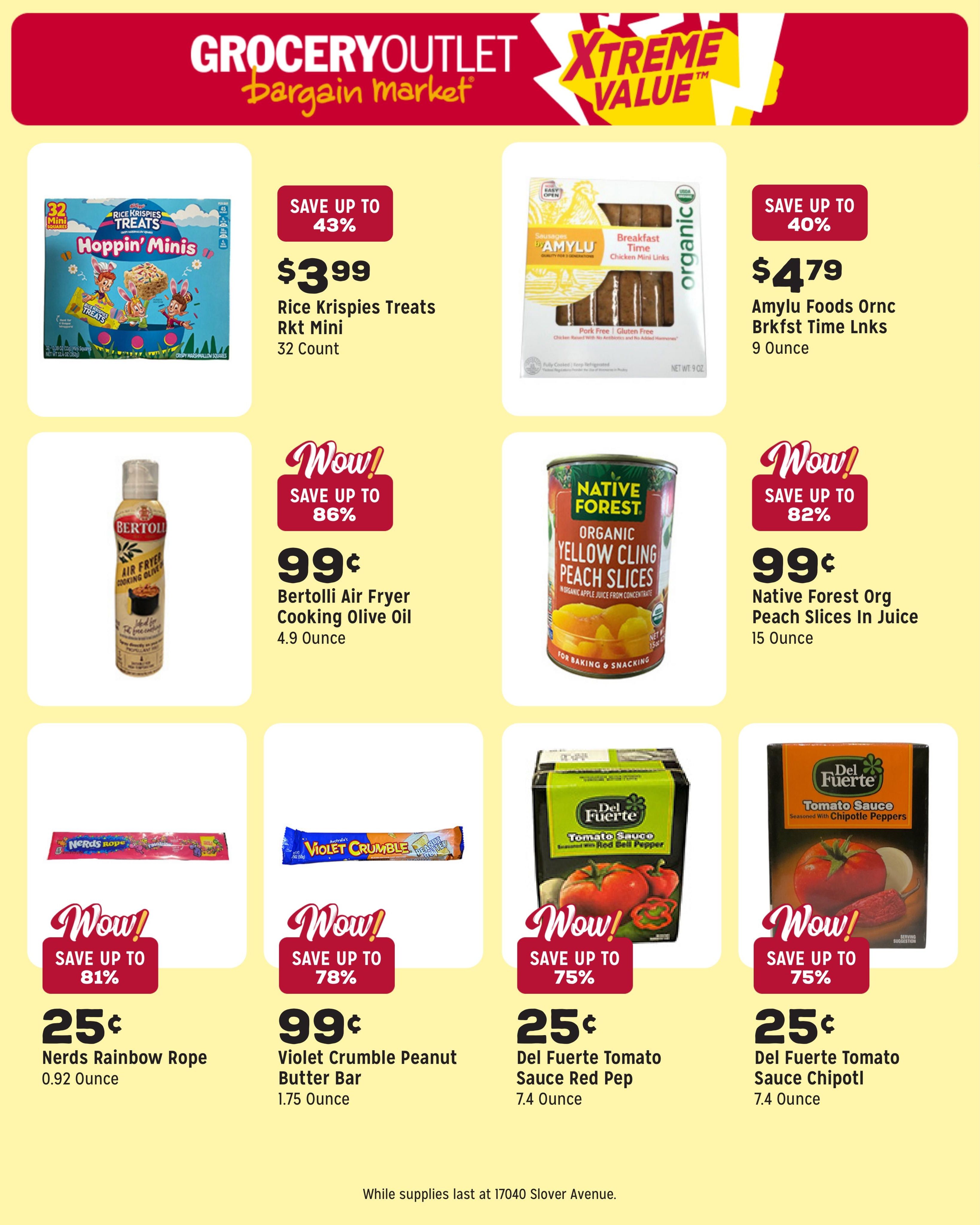 Grocery Outlet (Fontana Area, CA) Weekly Ad August 12 - 18, 2026