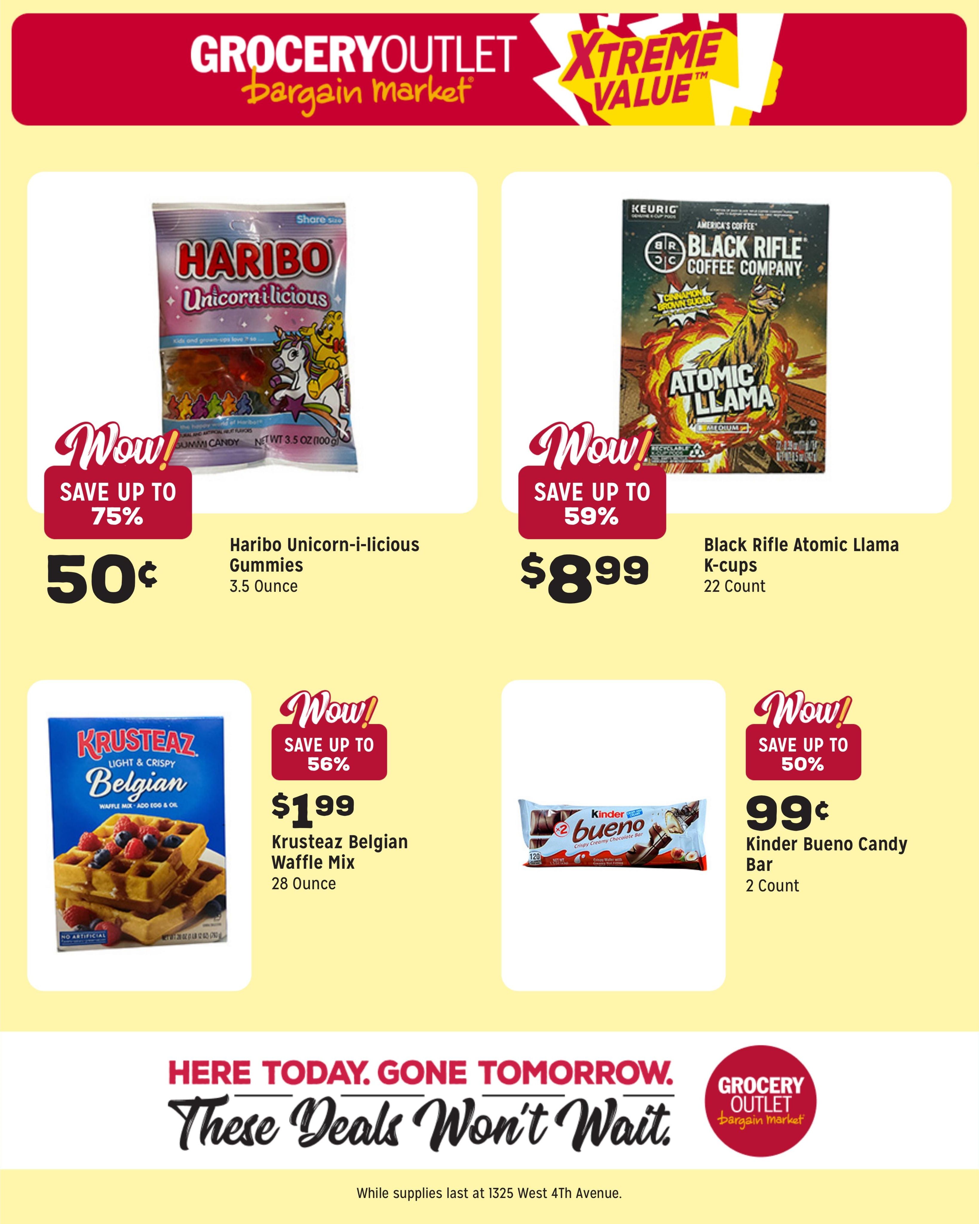 Grocery Outlet (Burbank–Wallula Area, WA) Weekly Ad August 12 - 18, 2026