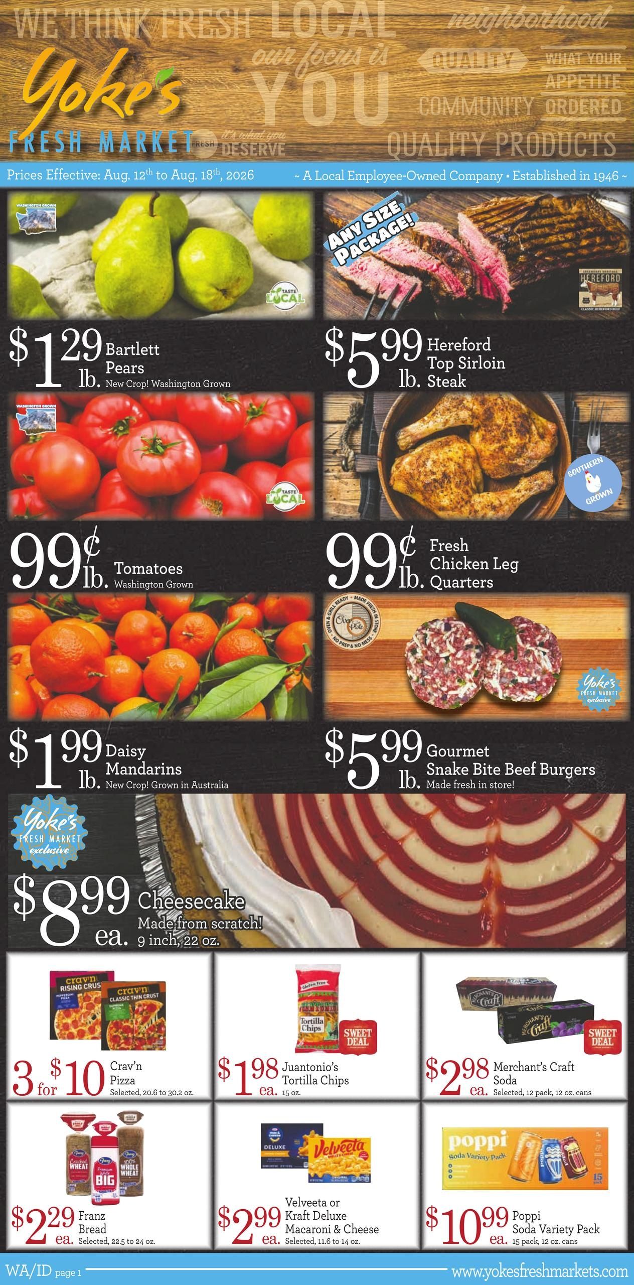 Yoke's Fresh Market Weekly Ad August 12 - 18, 2026