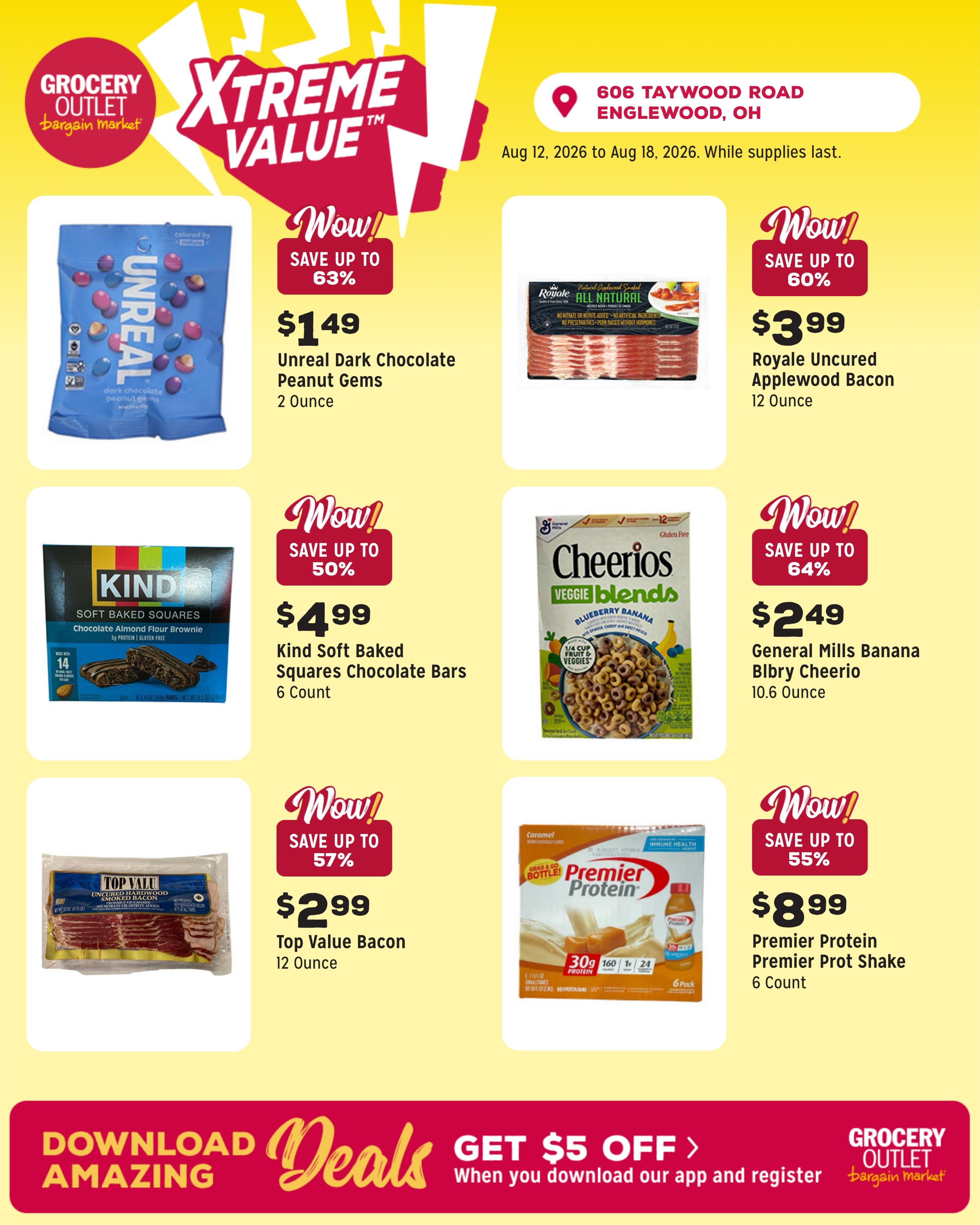 Grocery Outlet (Dayton–Clayton Area, IN–OH) Weekly Ad August 12 - 18, 2026