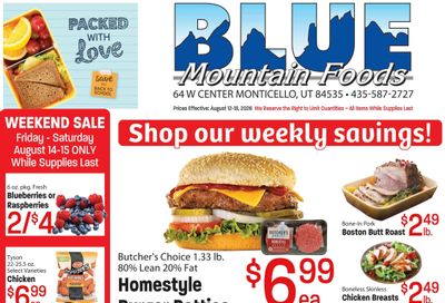Blue Mountain Foods (64 W Center St, Monticello, UT) Weekly Ad August 12 - 18, 2026