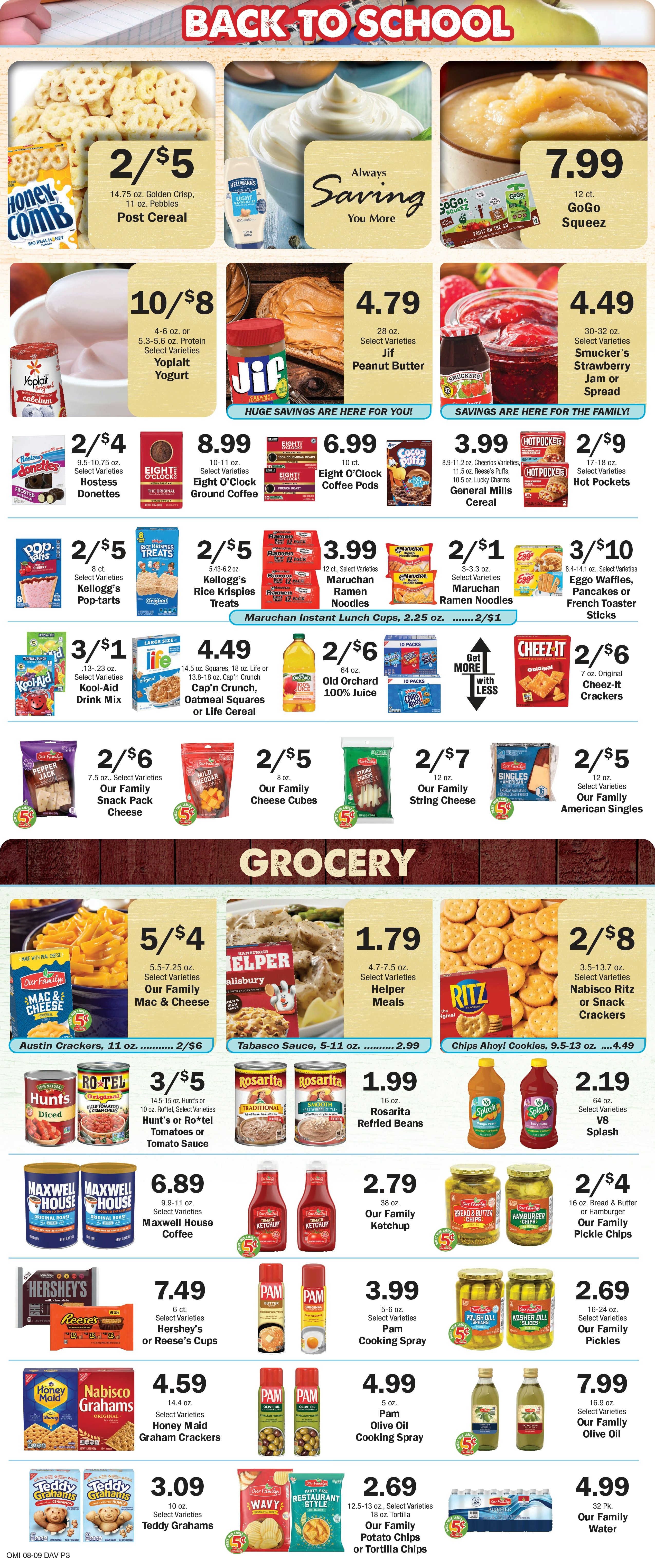 Dale's Food Pride (634 E St, David City, NE) Weekly Ad August 12 - 18, 2026