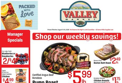 Eden Valley Market (2555 Wolf Creek Dr., Eden, UT) Weekly Ad August 10 - 16, 2026