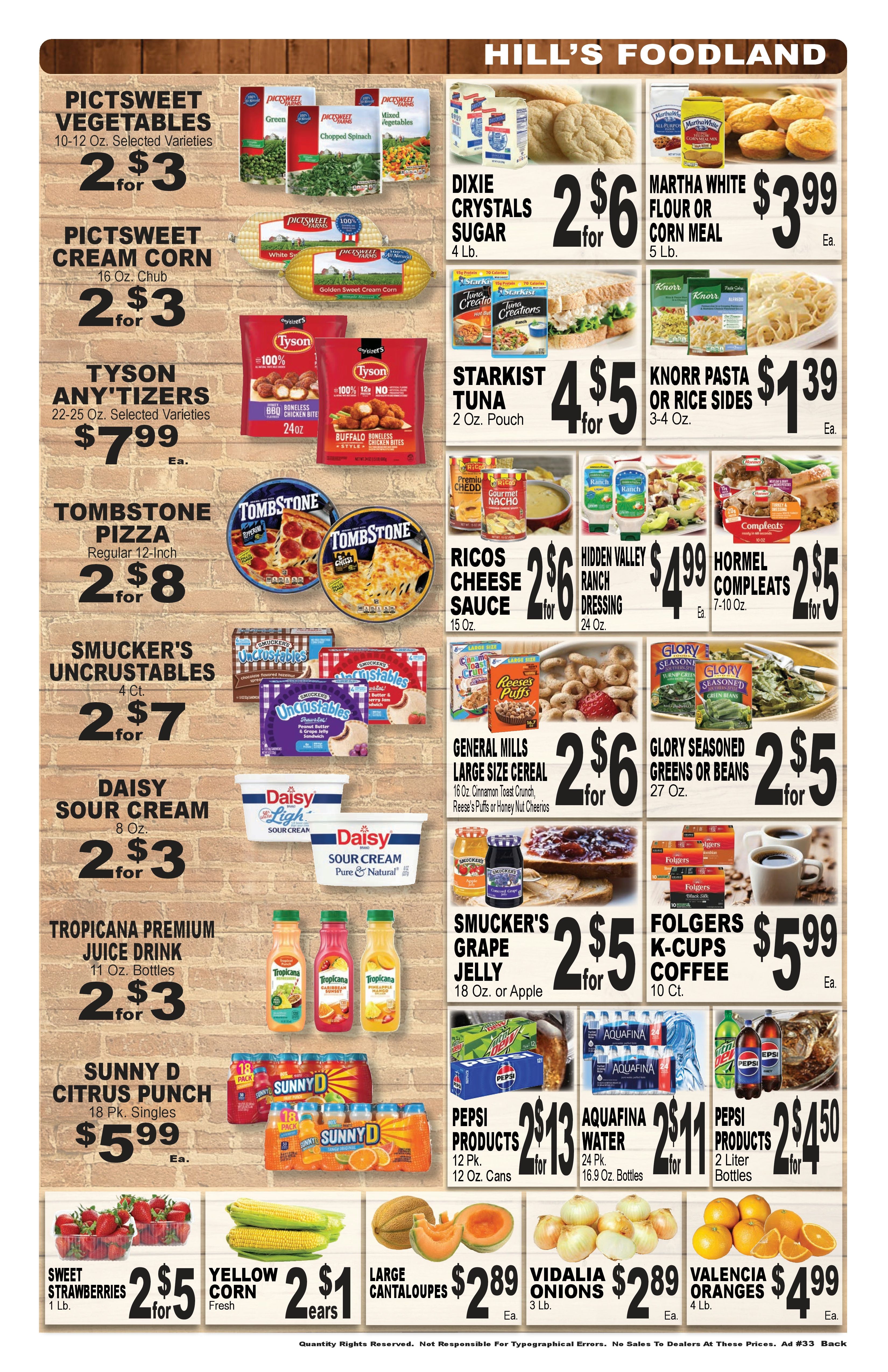 Hill's Foodland (851 Park Road, Pleasant Grove, AL) Weekly Ad August 10 - 16, 2026