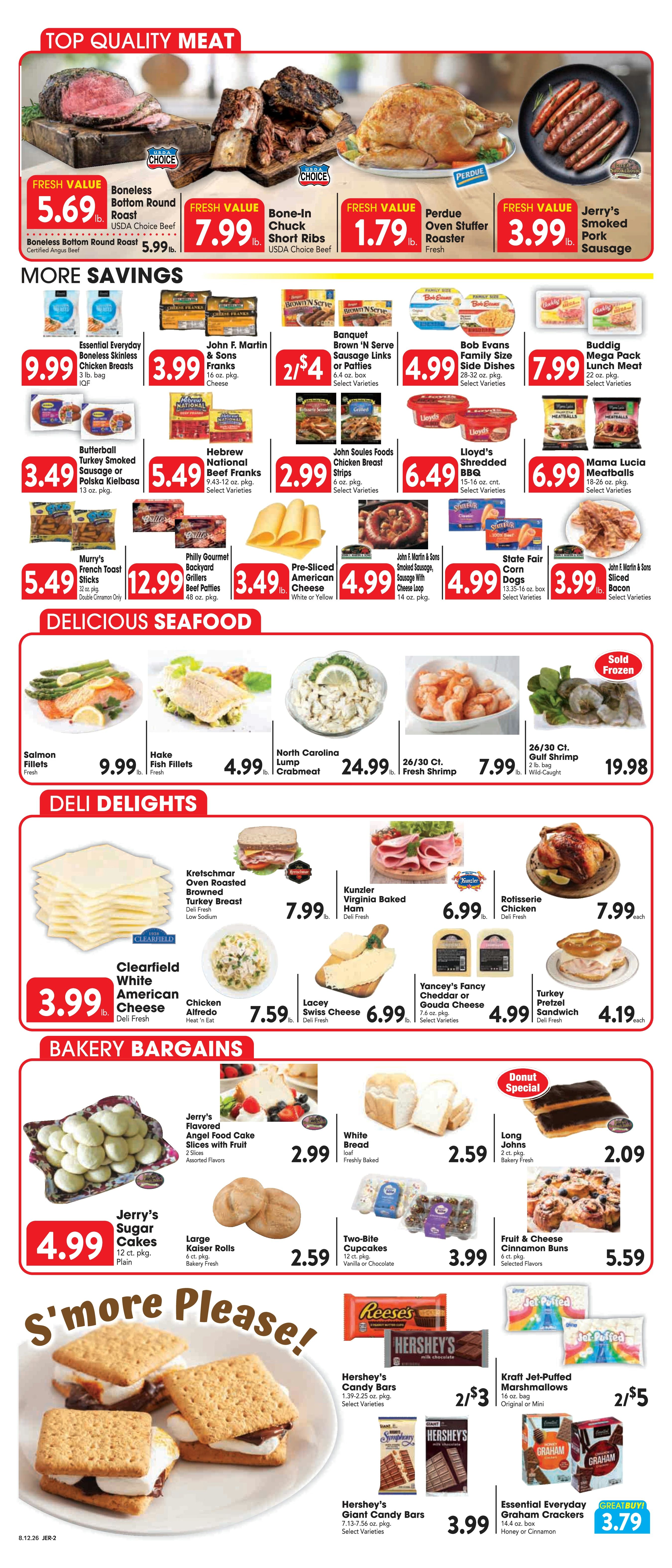 Jerry's Great Valu (1 Dairyland Square, Red Lion, PA) Weekly Ad August 12 - 18, 2026