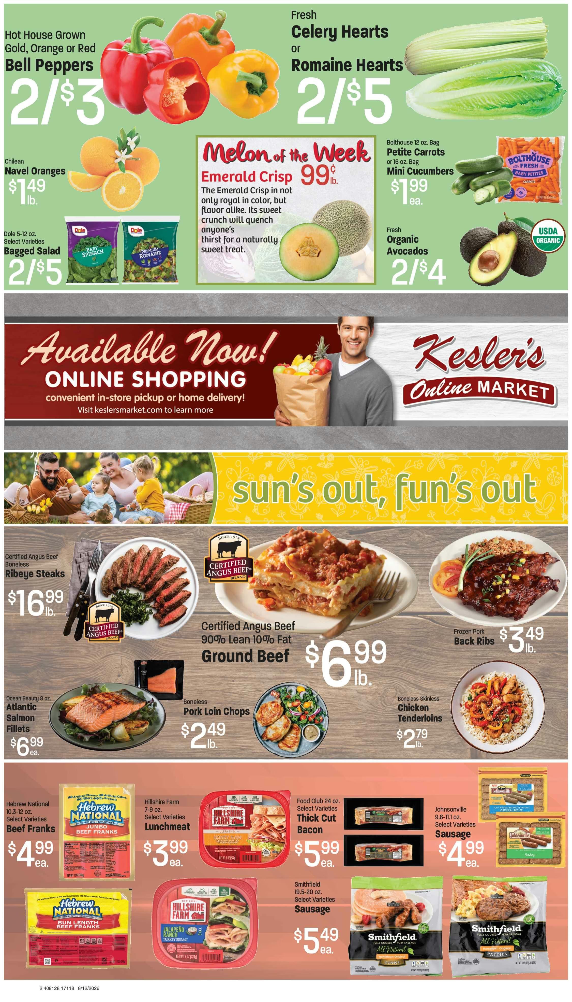 Kesler's Market (925 W. Bridge St., Blackfoot, ID) Weekly Ad August 12 - 18, 2026
