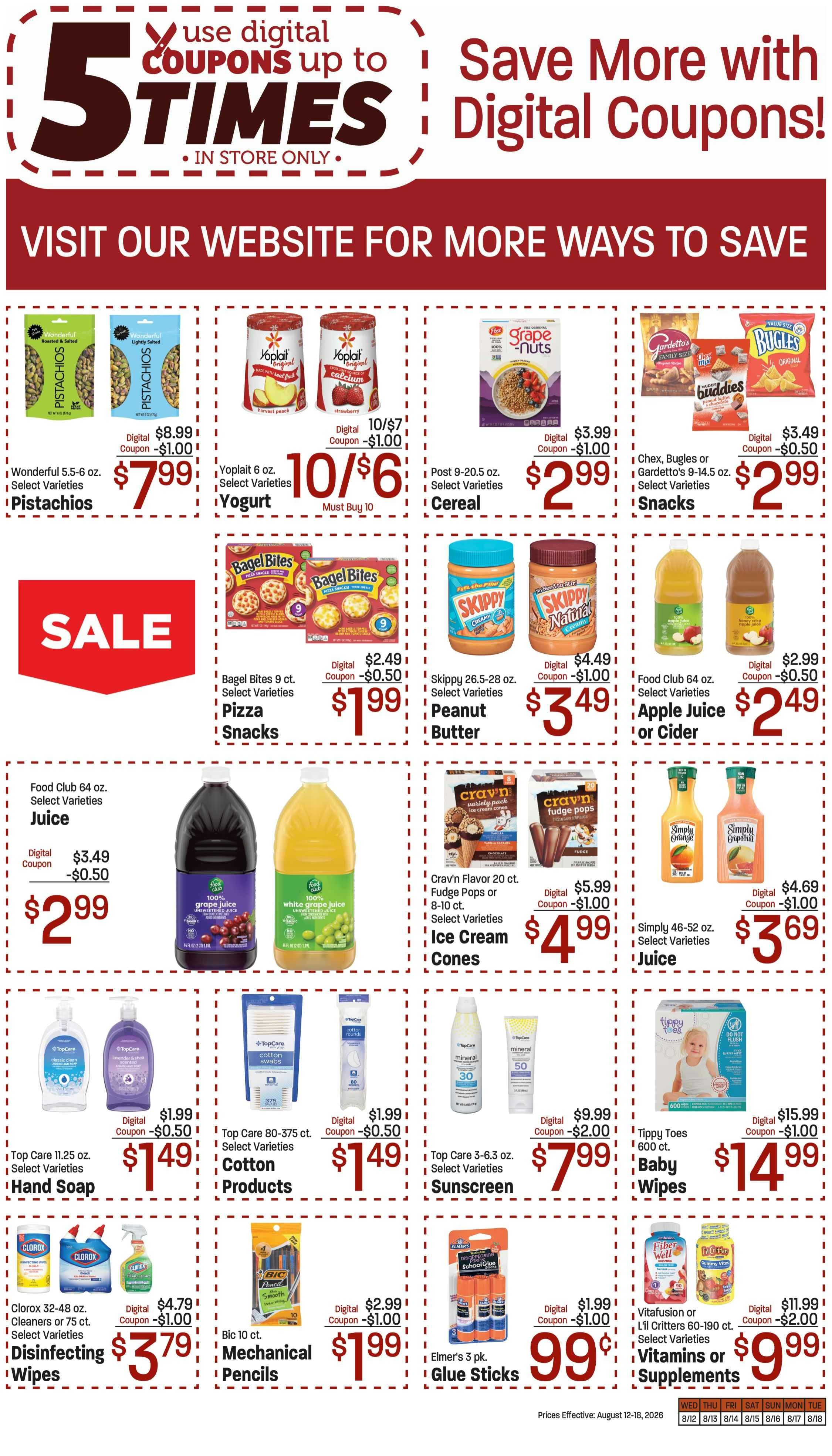 Kesler's Market (925 W. Bridge St., Blackfoot, ID) Weekly Ad August 12 - 18, 2026