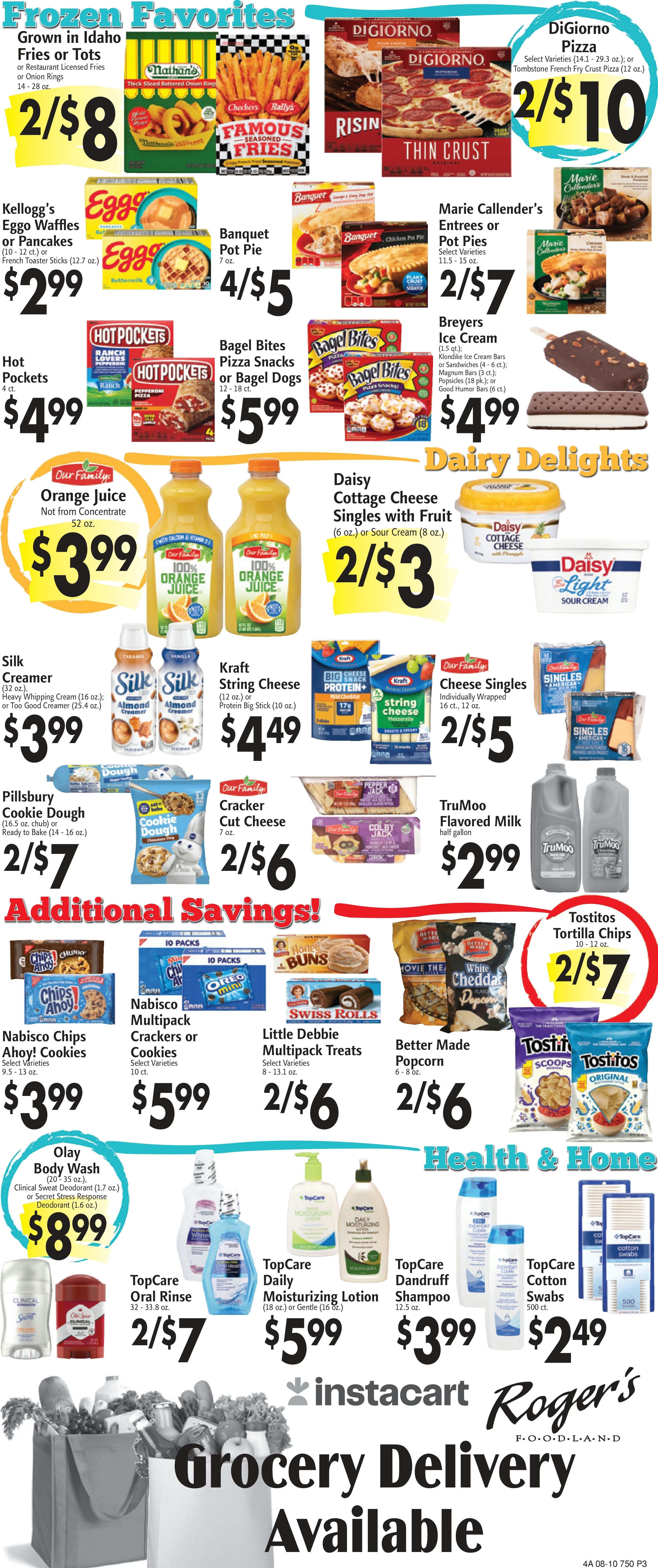 Roger's Foodland (4039 Hollywood Rd, St. Joseph, MI) Weekly Ad August 7 - 13, 2026