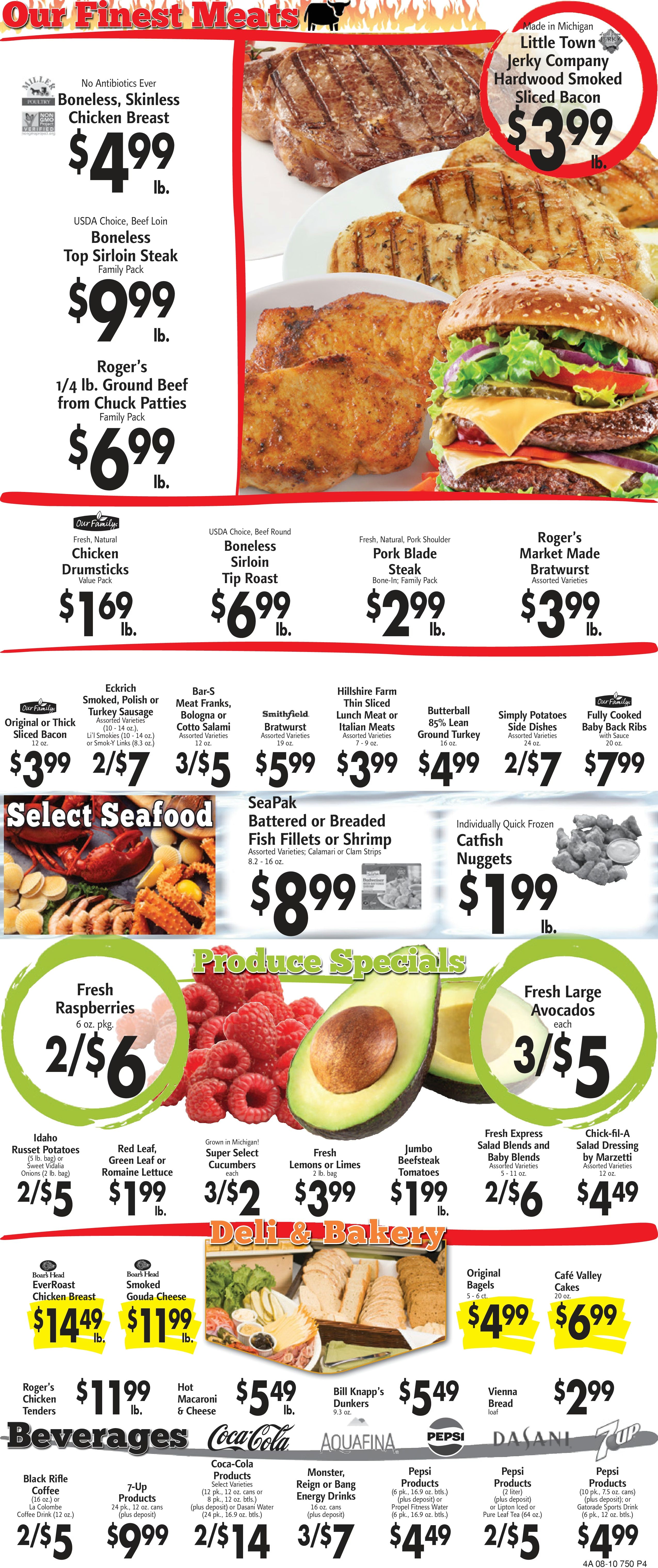 Roger's Foodland (4039 Hollywood Rd, St. Joseph, MI) Weekly Ad August 7 - 13, 2026