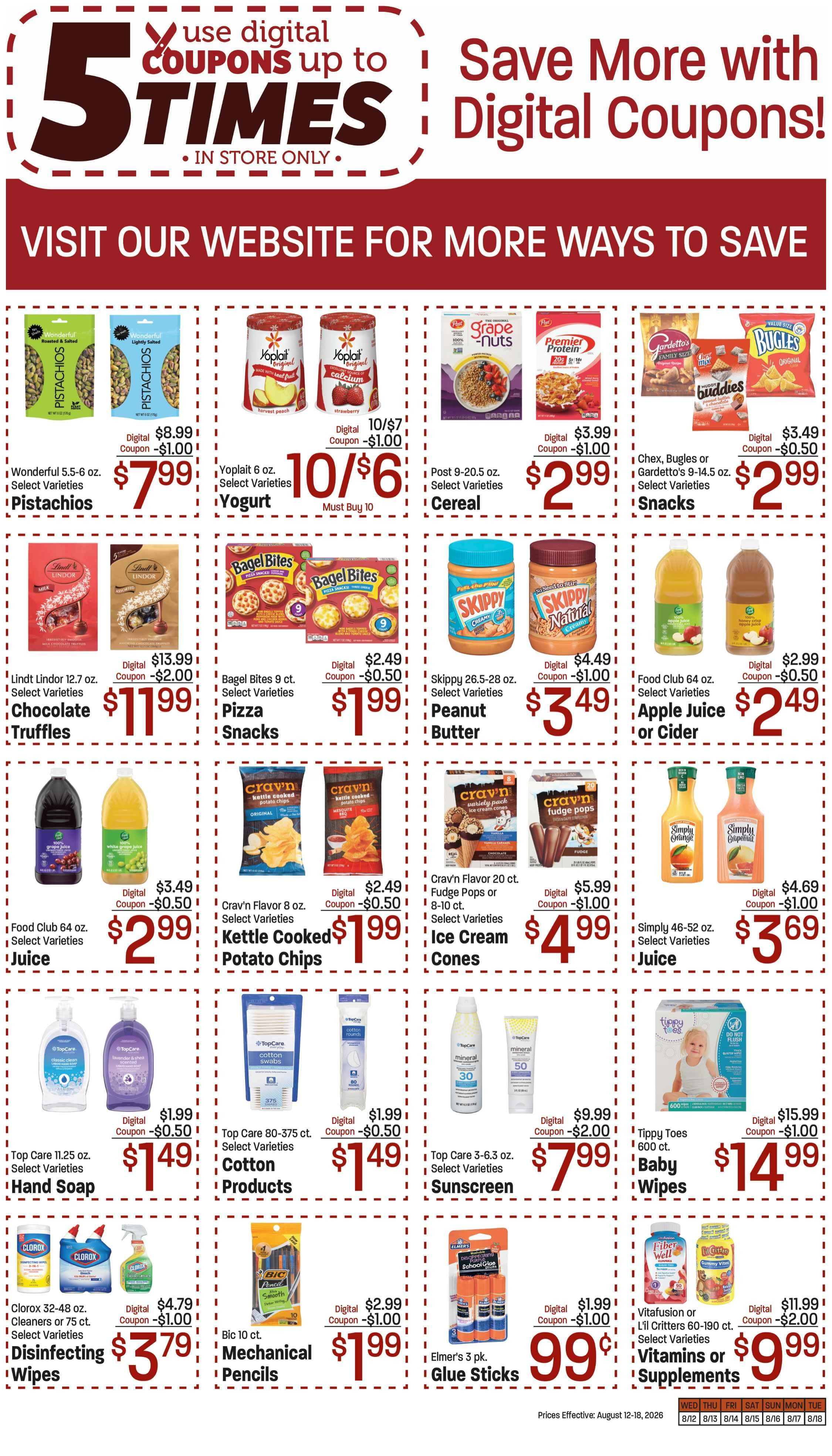Swensen's Markets (Paul, ID) Weekly Ad August 12 - 18, 2026