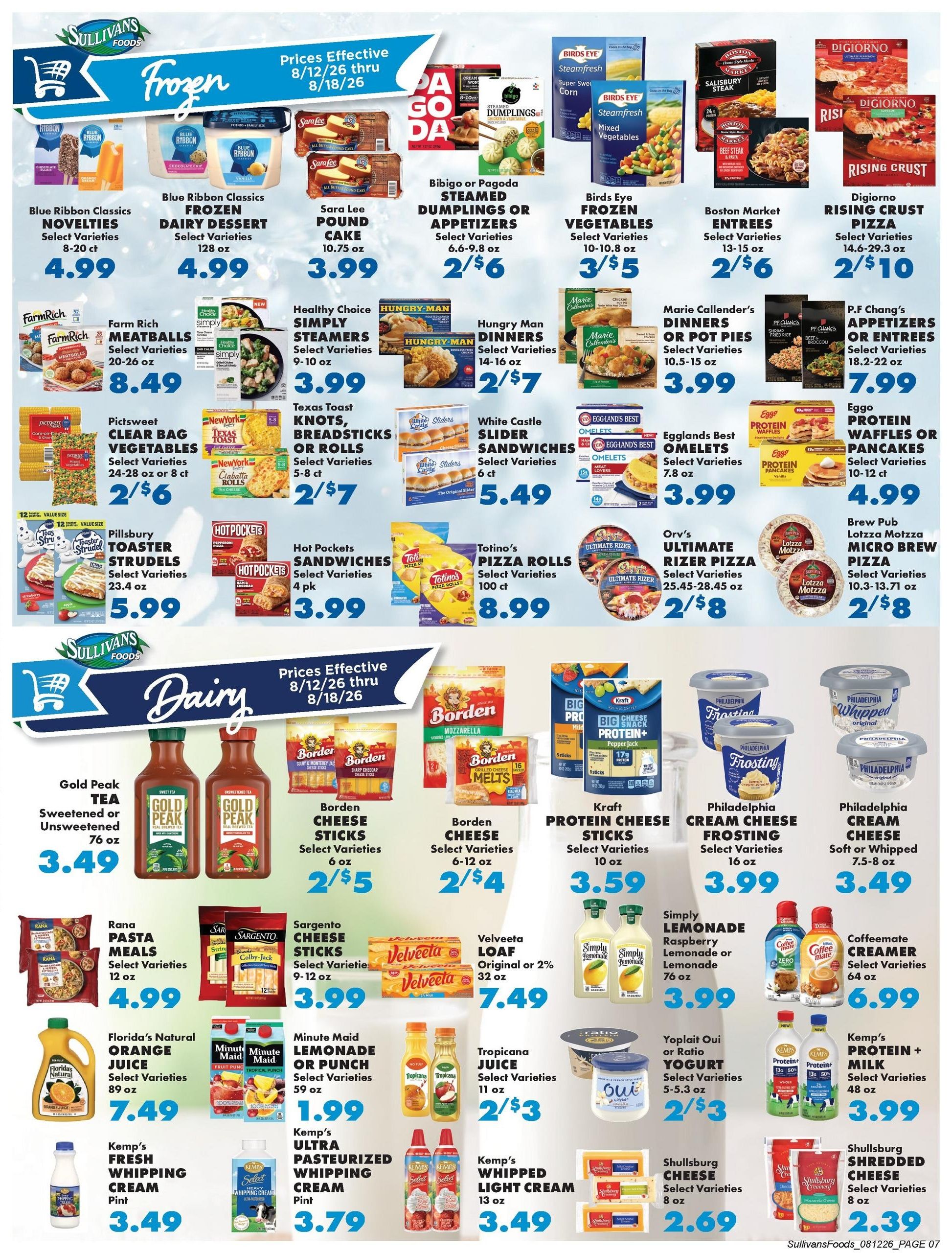 Sullivan's Foods Weekly Ad August 12 - 18, 2026