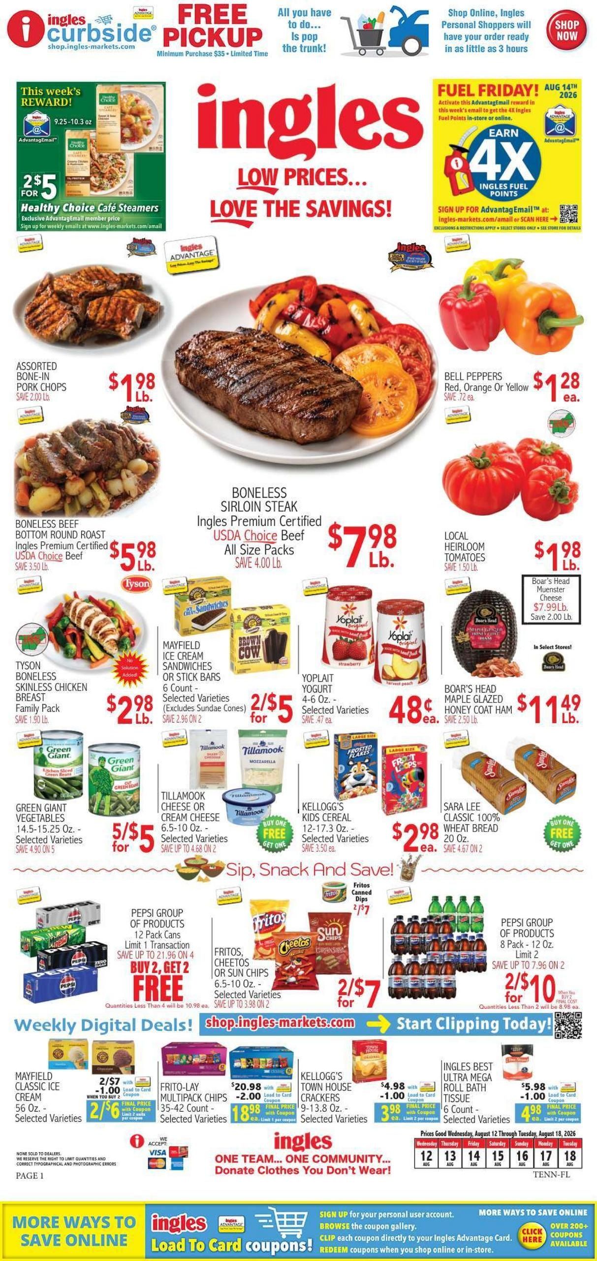 Ingles Markets Weekly Ad August 12 - 18, 2026
