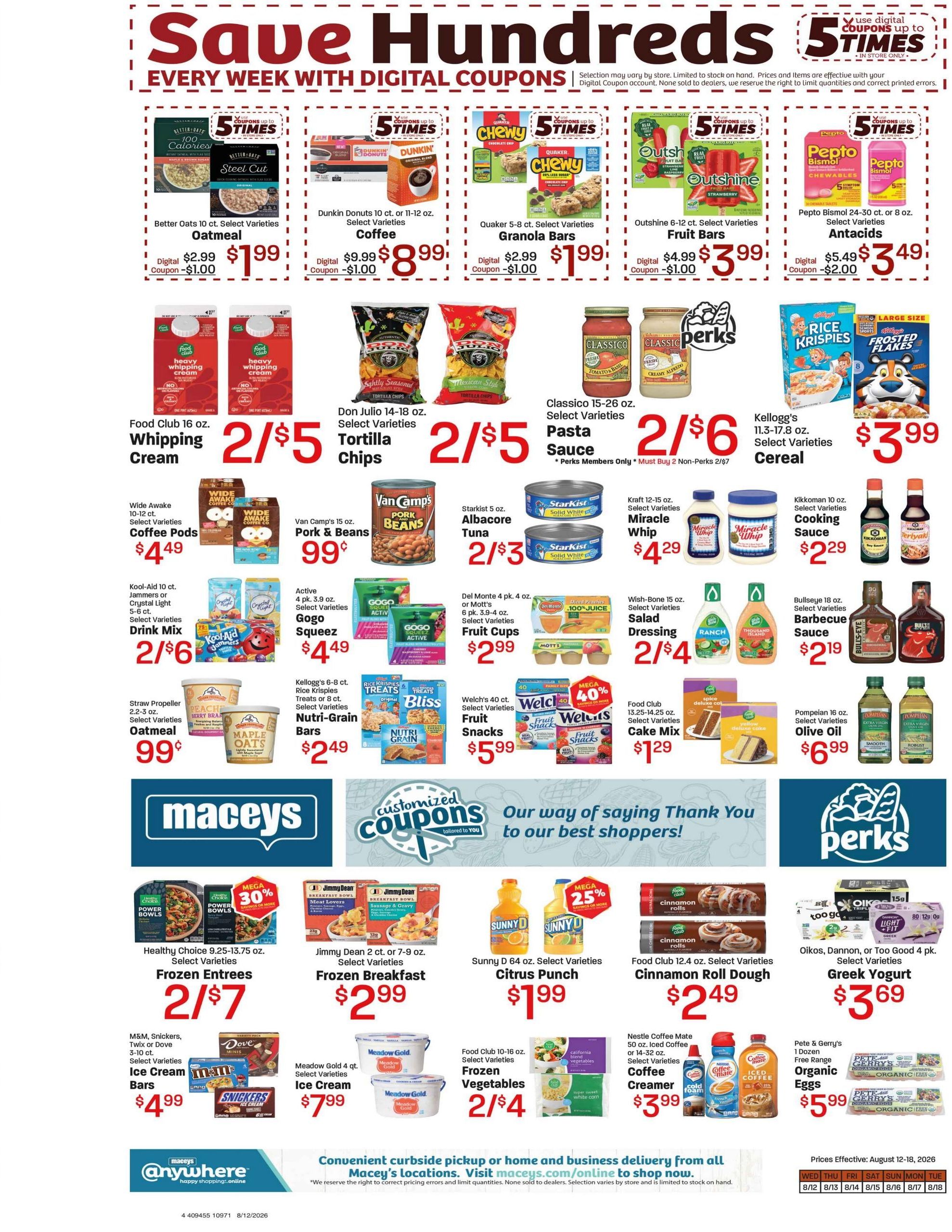 Maceys (Logan–Millville Area, UT) Weekly Ad August 12 - 18, 2026