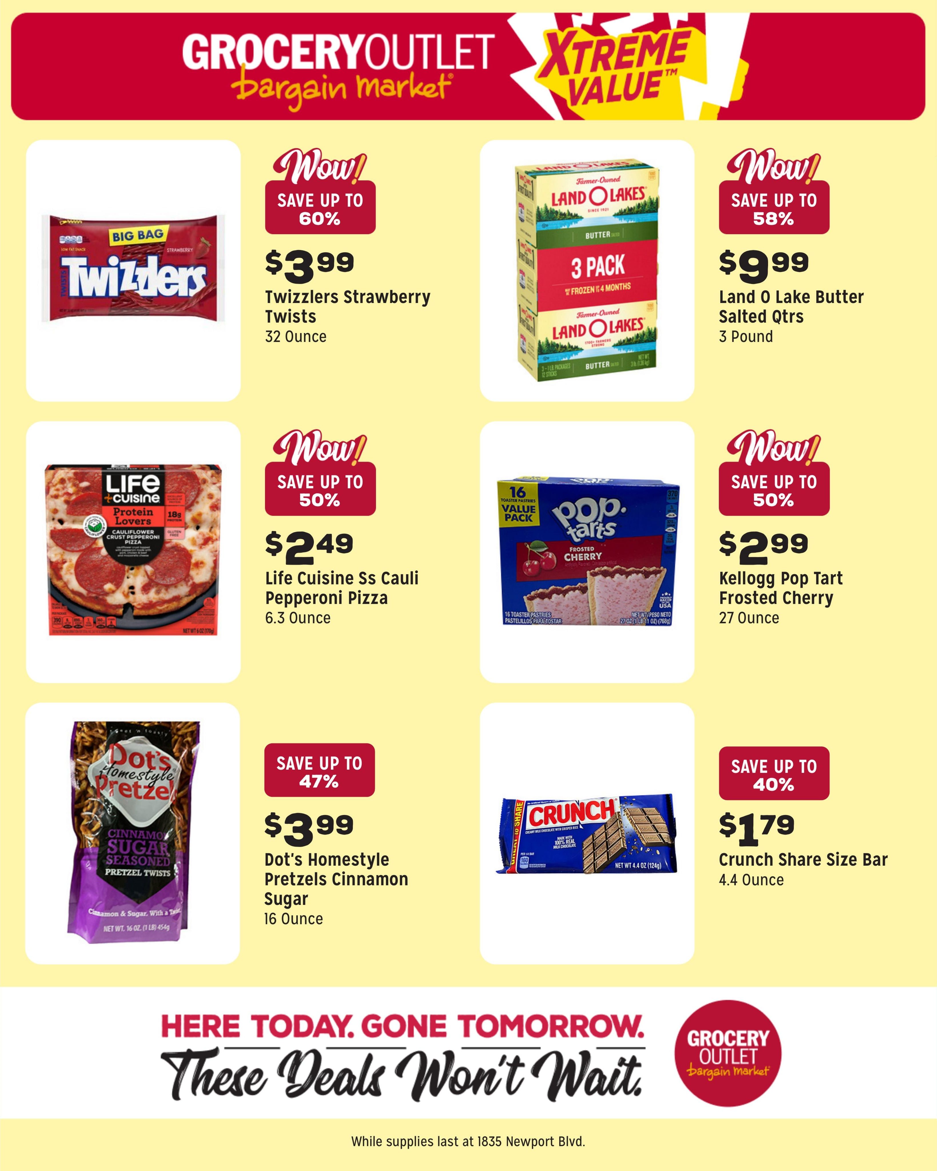 Grocery Outlet (Costa Mesa–Corona Del Mar Area, CA) Weekly Ad August 12 - 18, 2026