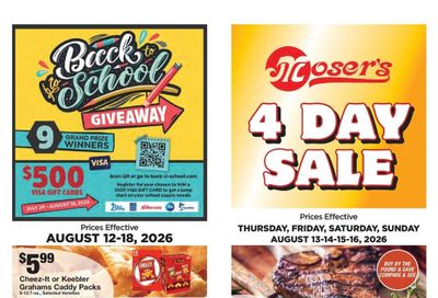 Moser's Grocery Weekly Ad August 12 - 18, 2026