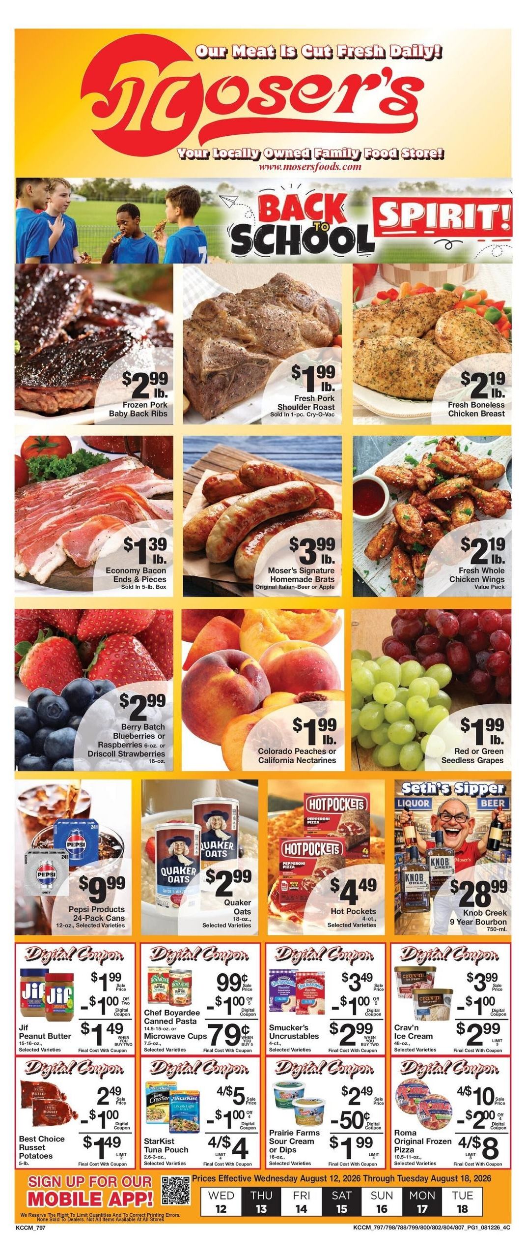 Moser's Grocery Weekly Ad August 12 - 18, 2026
