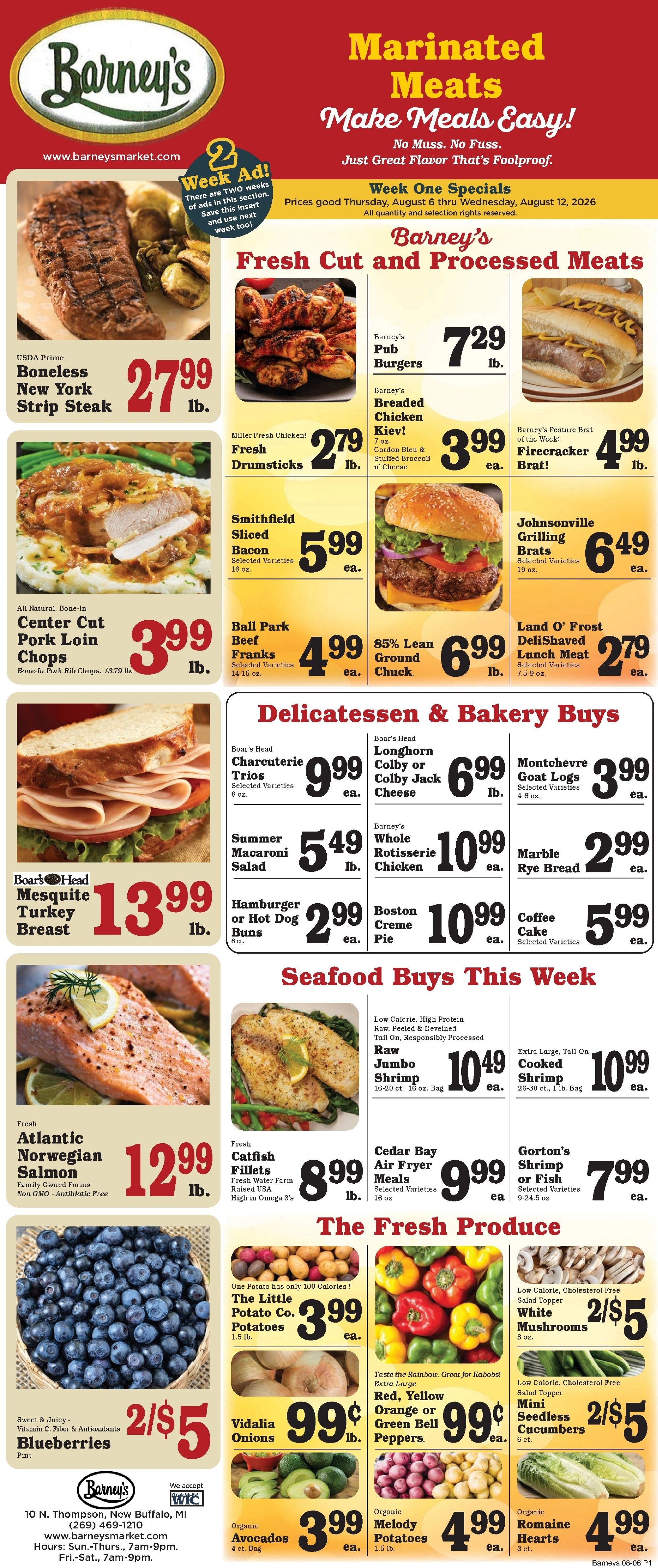Barney's Market Weekly Ad August 6 - 12, 2026