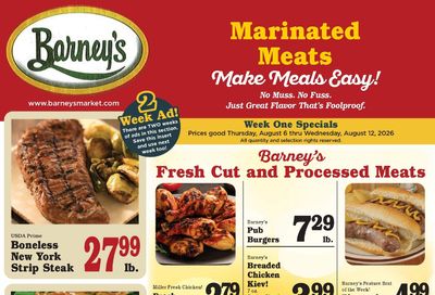 Barney's Market Weekly Ad August 6 - 12, 2026