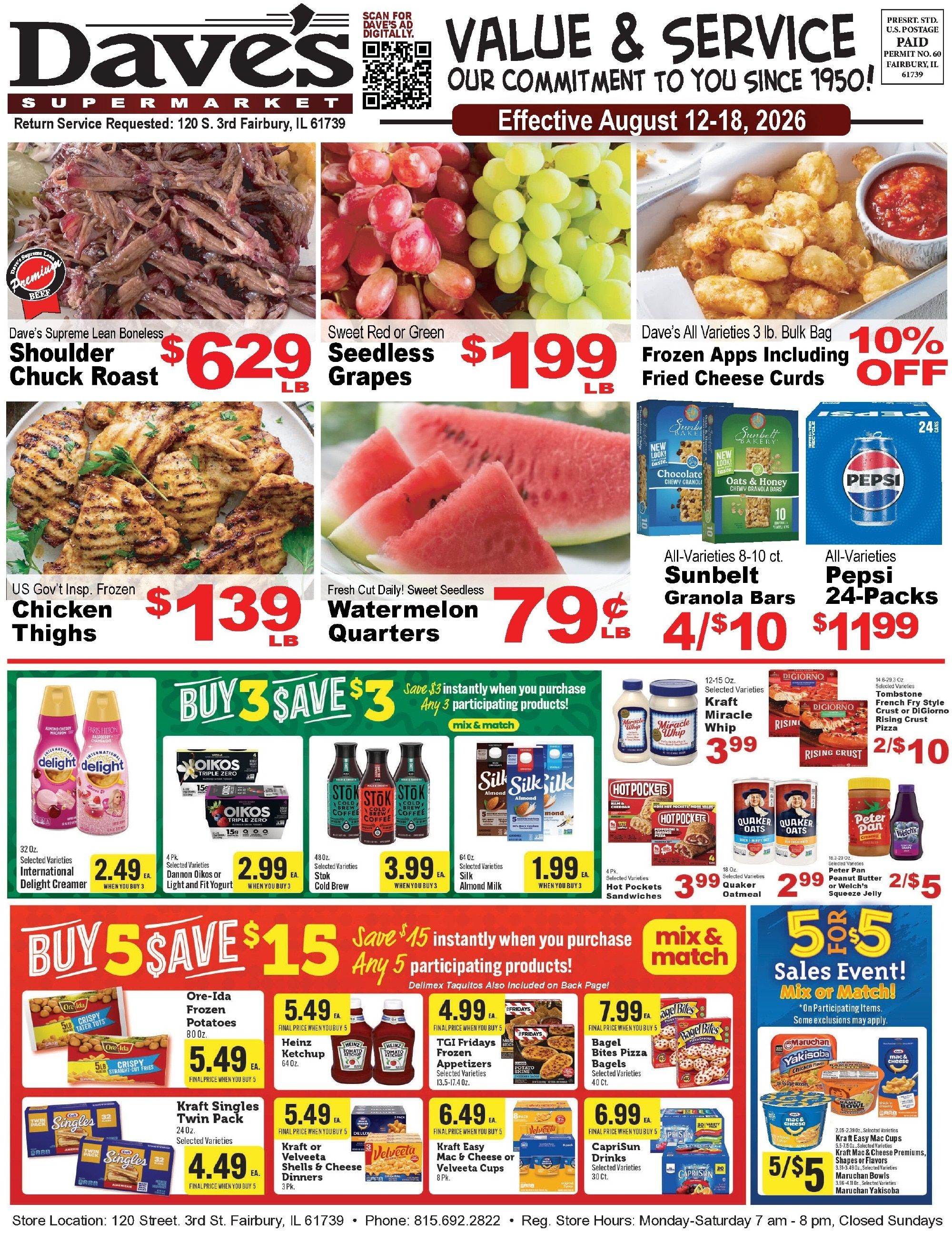 Dave's Supermarket Weekly Ad August 12 - 18, 2026