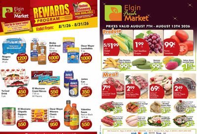 Elgin Fresh Market Weekly Ad August 7 - 13, 2026