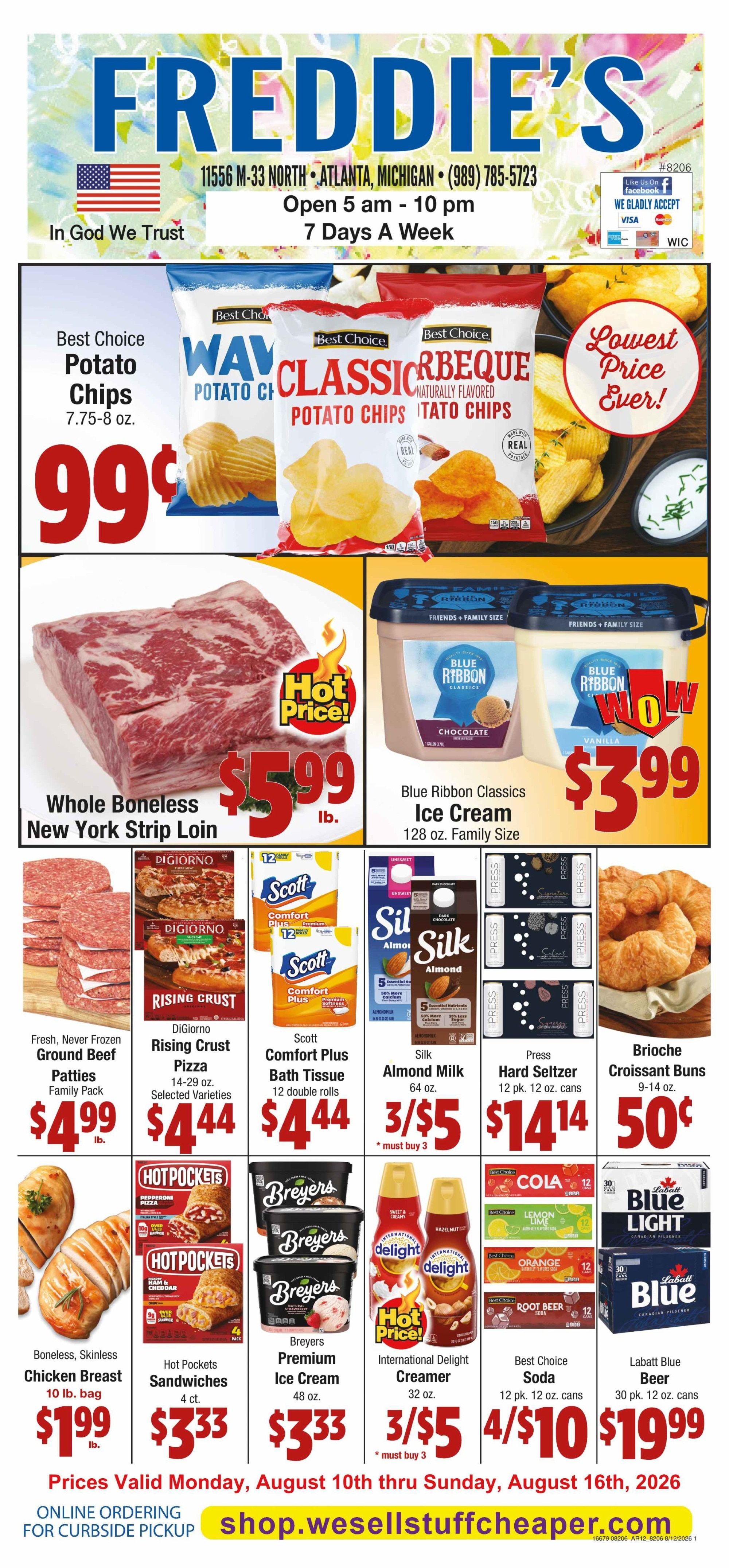 Freddie's Family Market Weekly Ad August 10 - 16, 2026