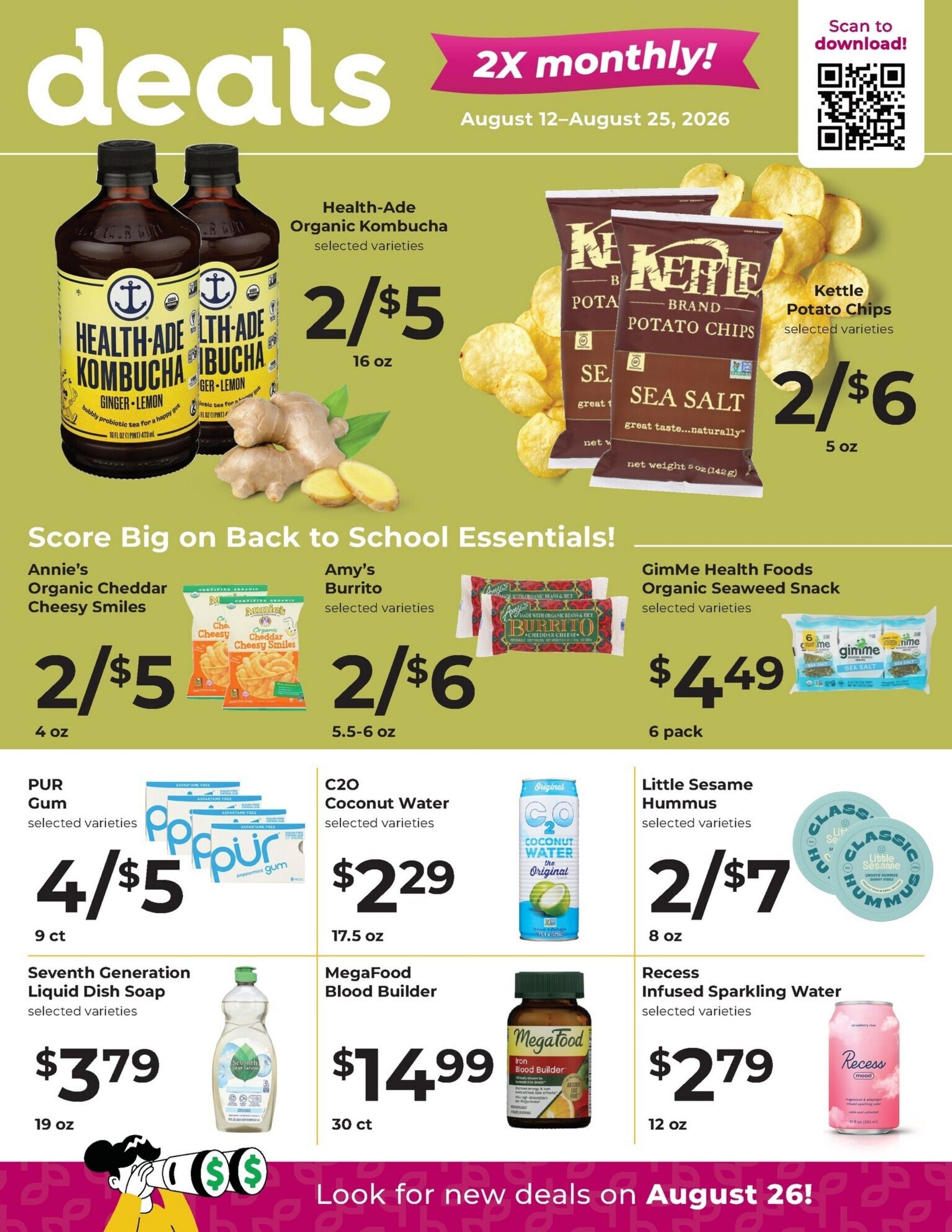 Harvest Market Fort Bragg Monthly Specials Weekly Ad August 11 - September 10, 2026