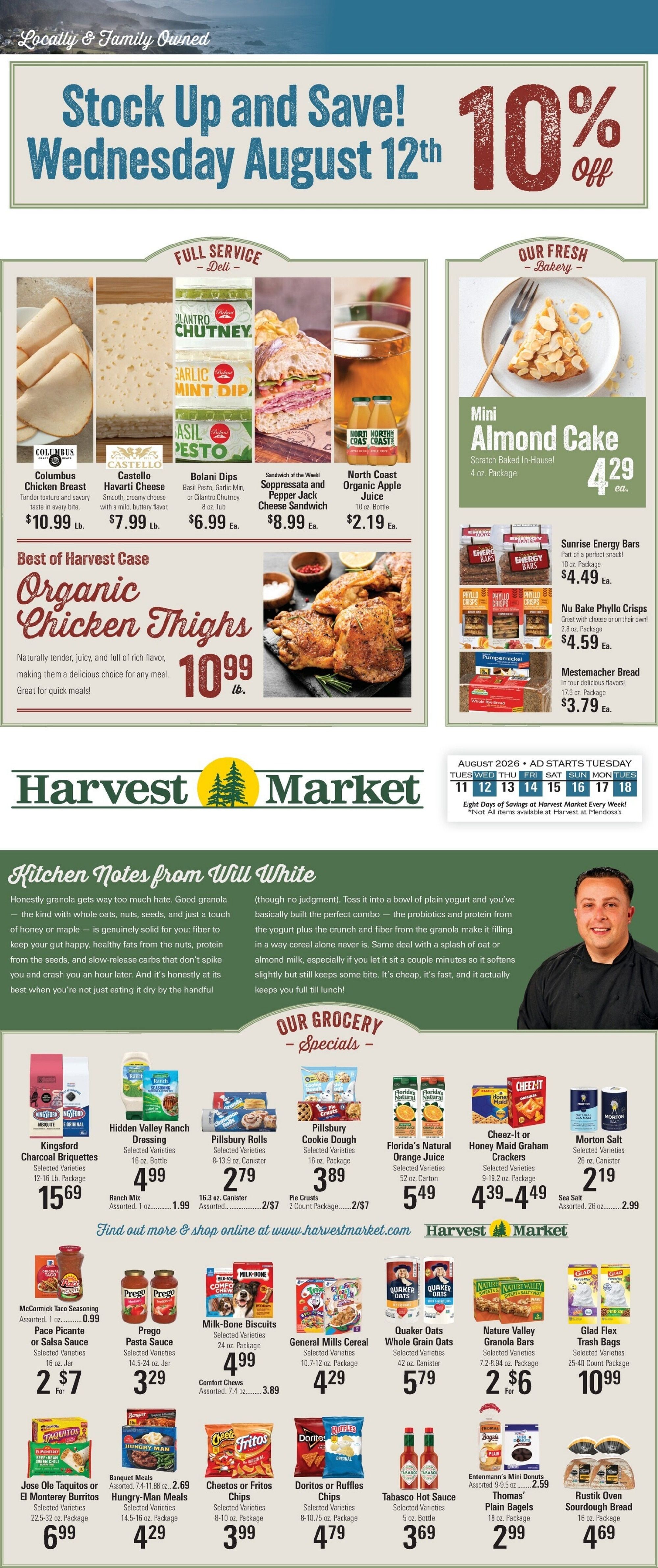 Harvest Market Fort Bragg Weekly Ad August 11 - 18, 2026