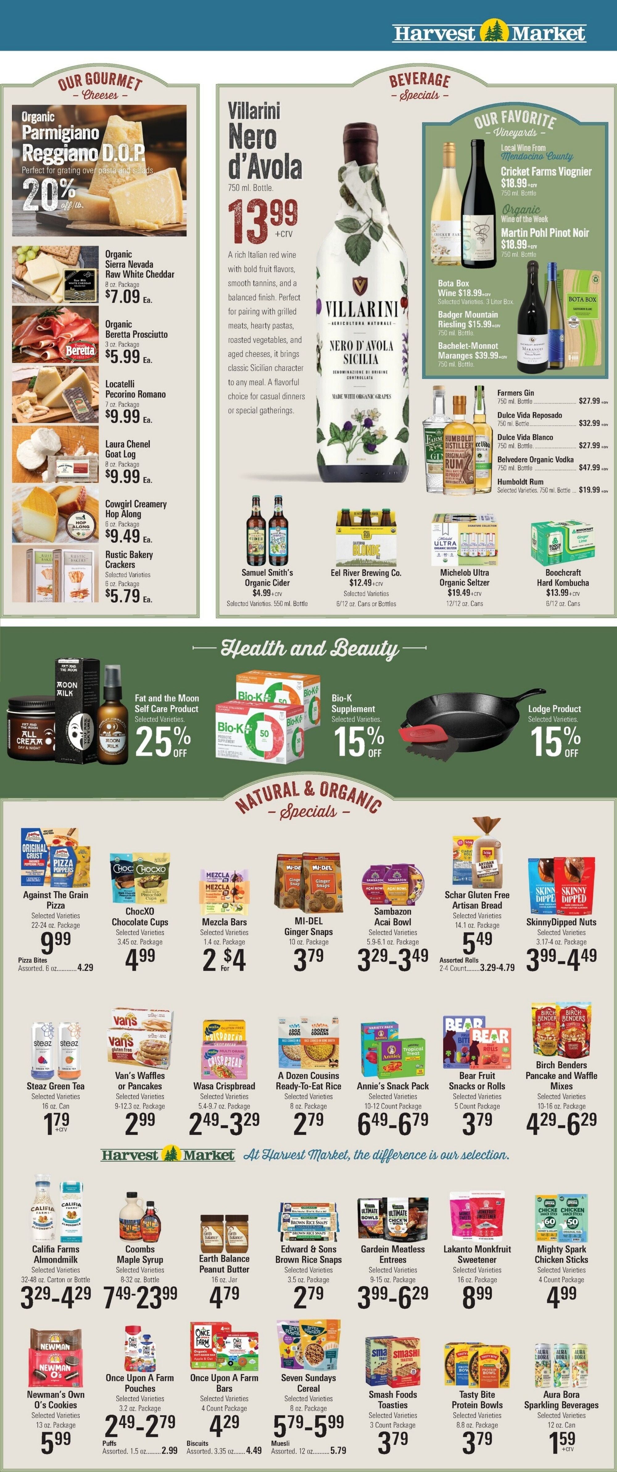 Harvest Market Fort Bragg Weekly Ad August 11 - 18, 2026