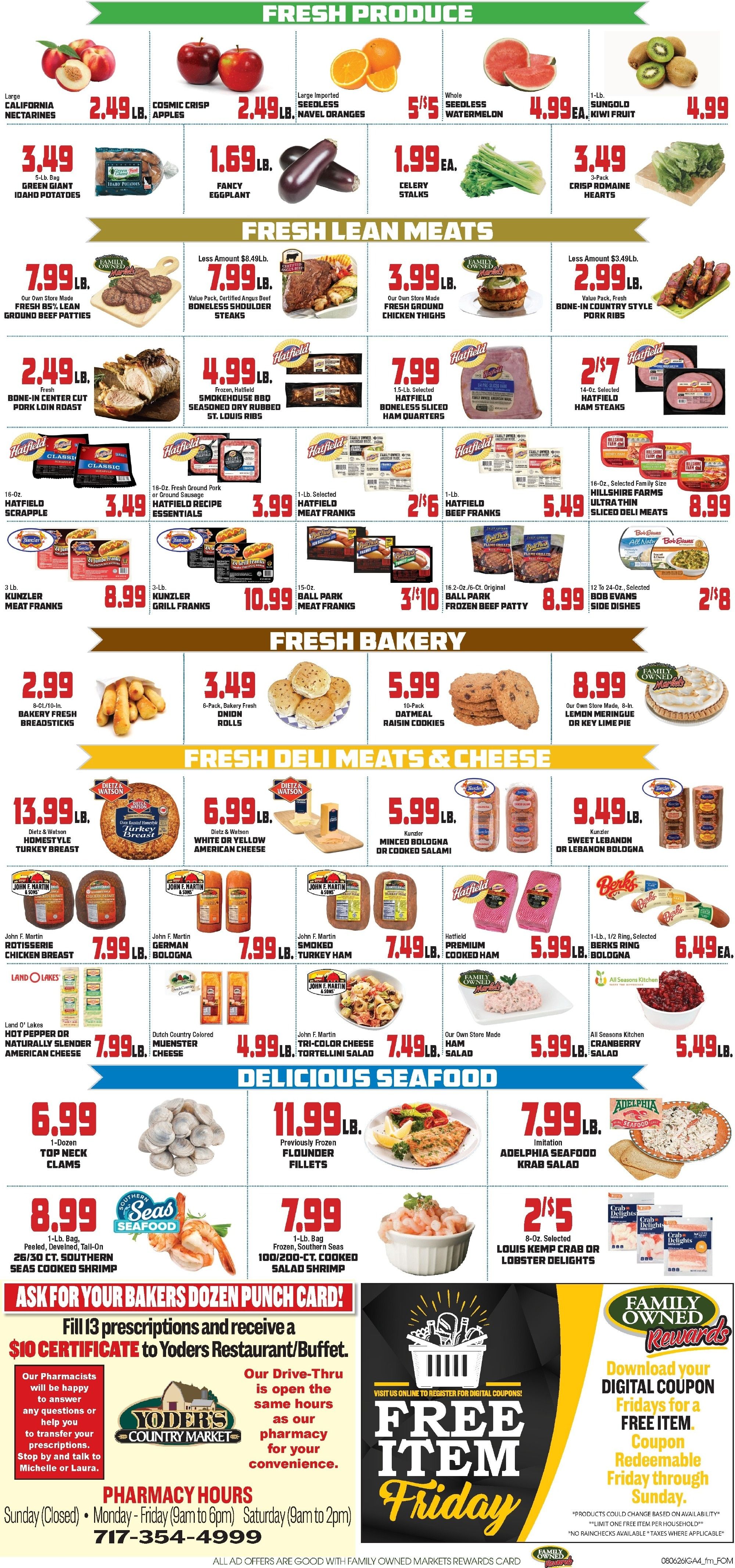 John Herr's Village Market Weekly Ad August 6 - 12, 2026
