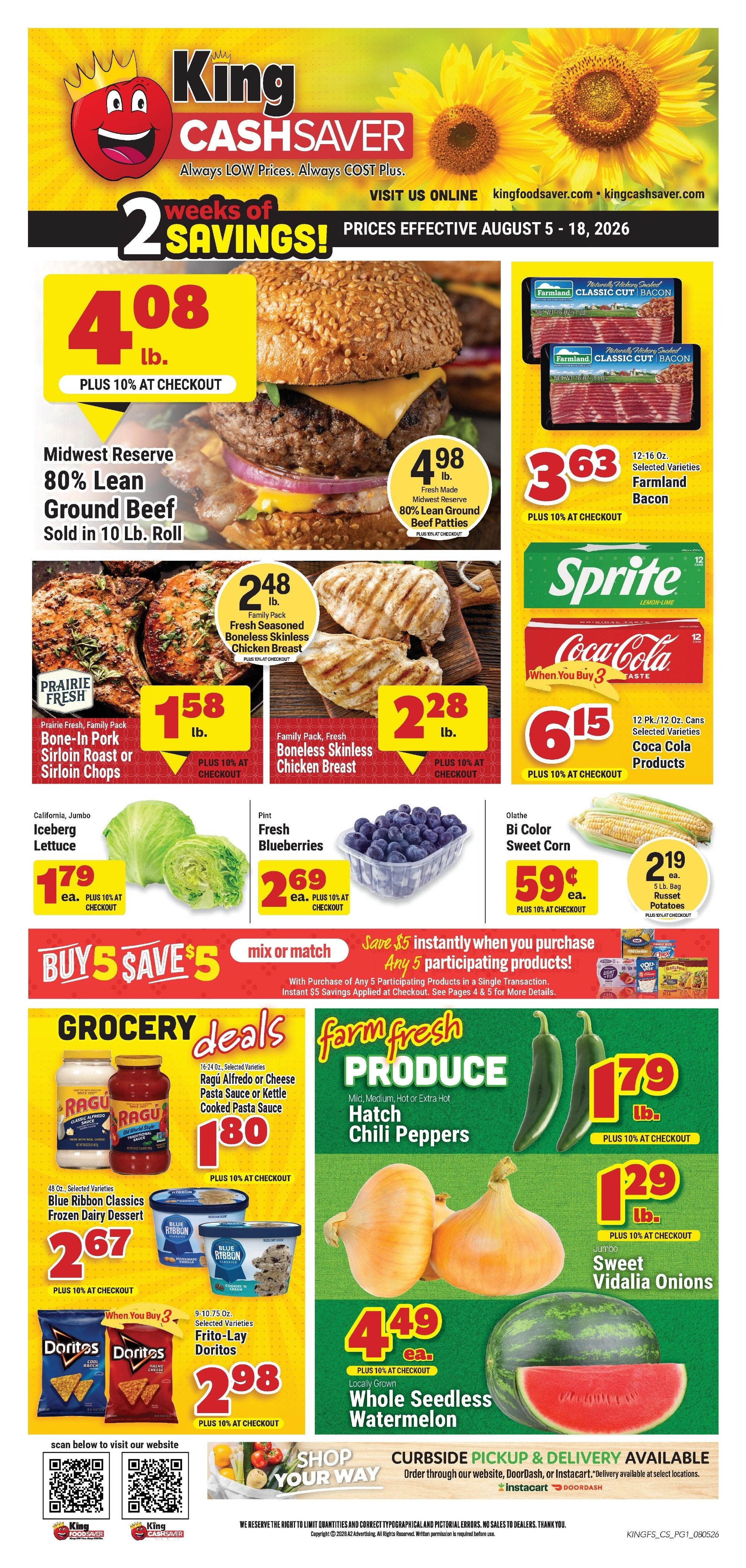 King Cash Saver (Lebanon, MO) Weekly Ad August 5 - 18, 2026