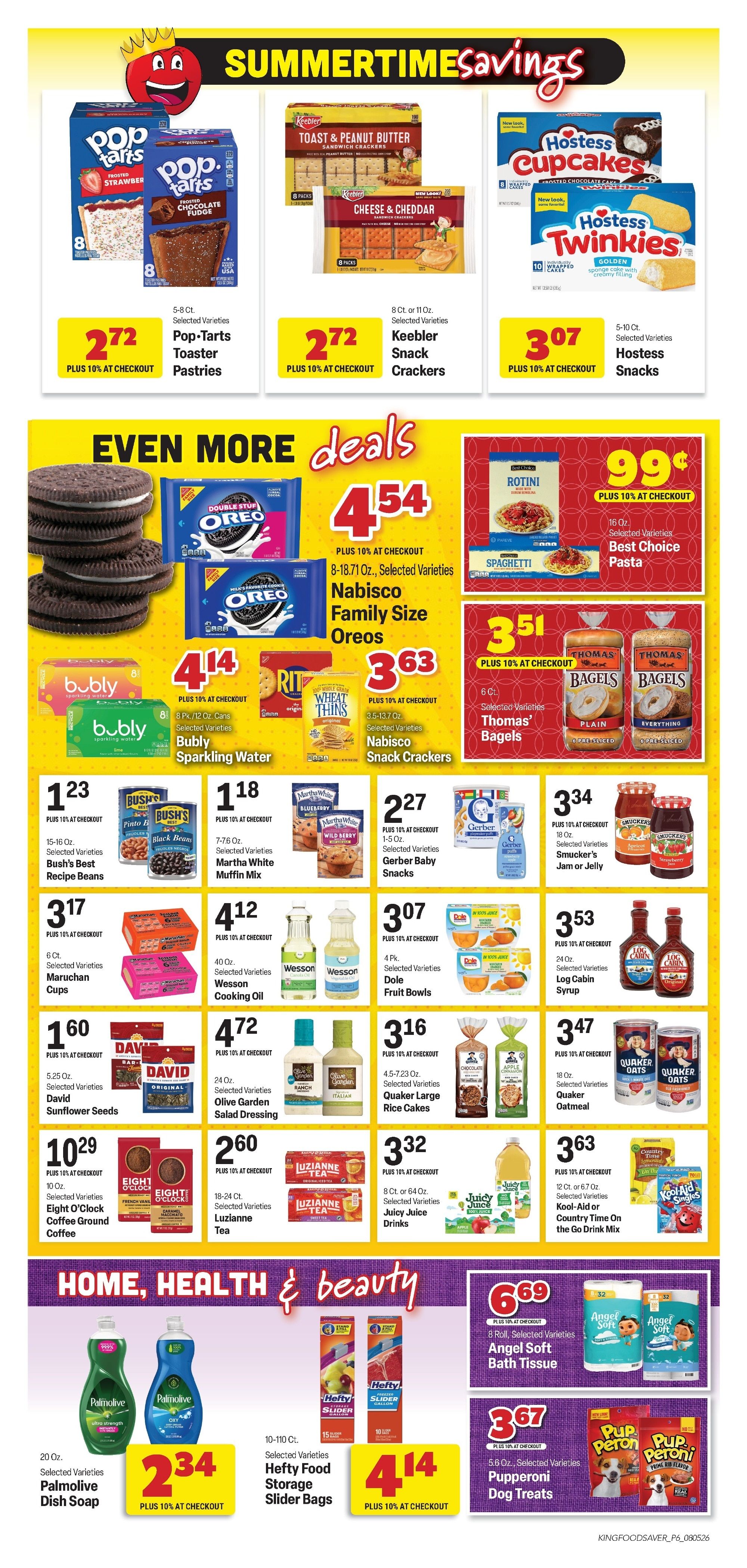 King Cash Saver (Lebanon, MO) Weekly Ad August 5 - 18, 2026