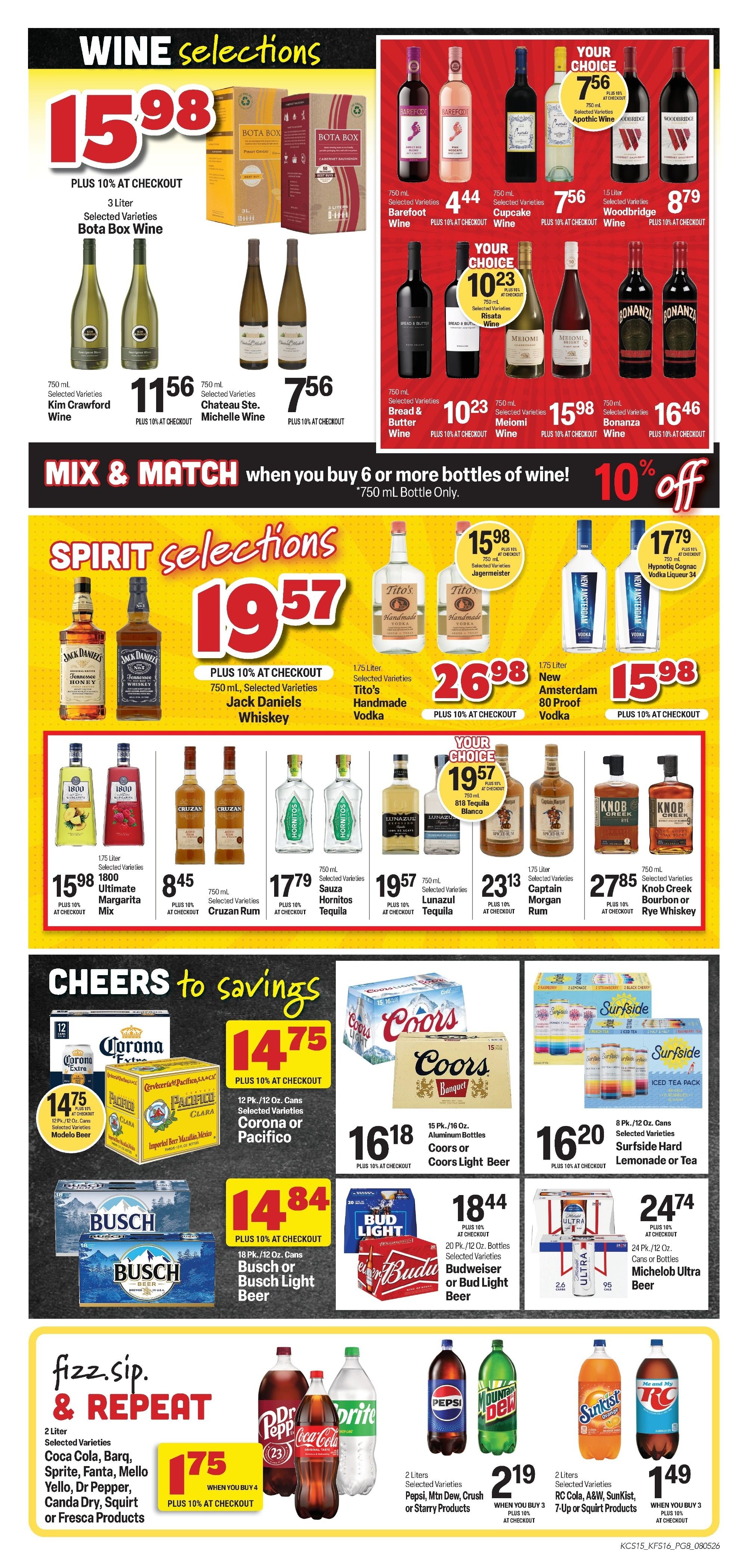 King Food Saver (Aurora and Cassville, MO) Weekly Ad August 5 - 18, 2026