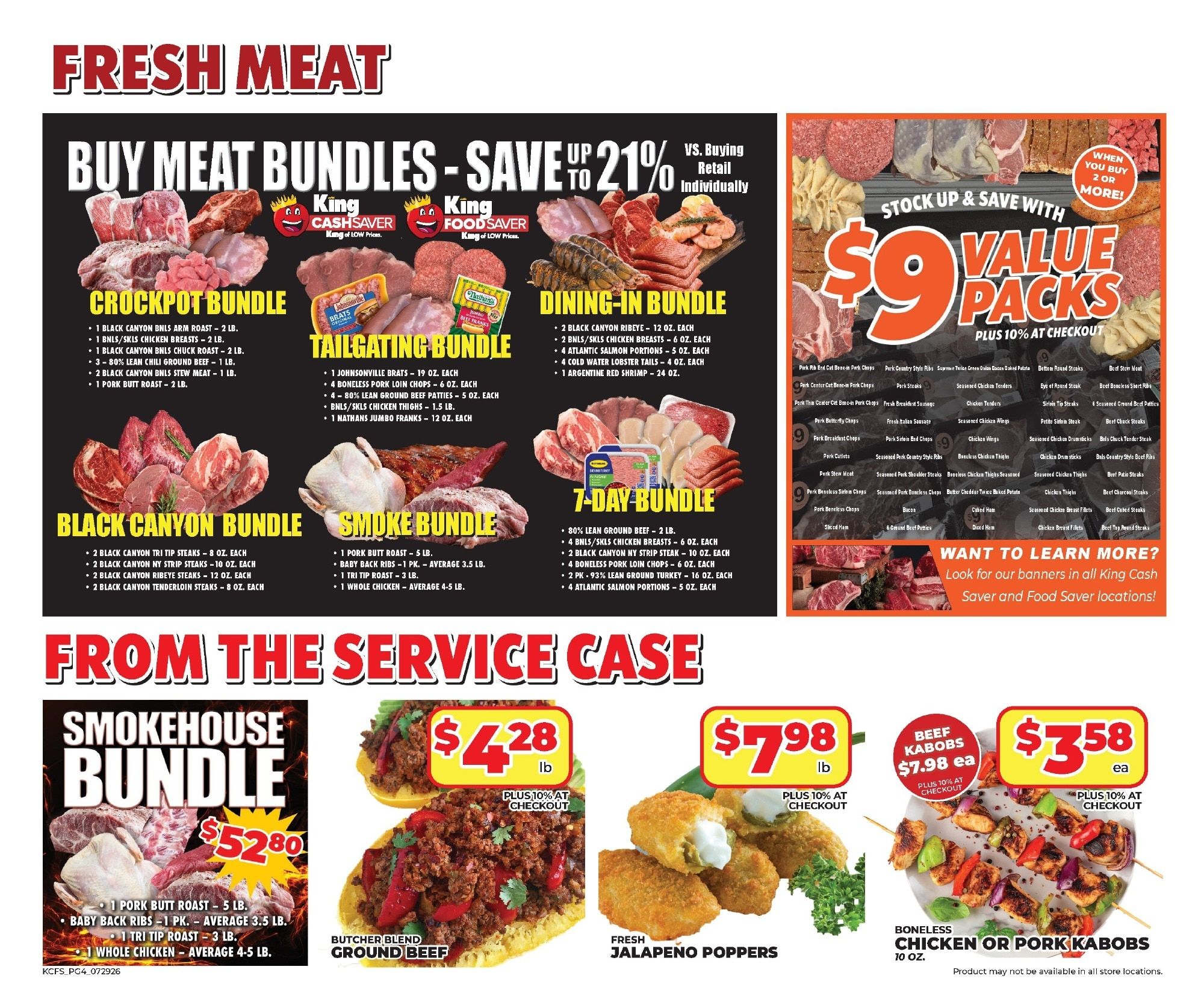 King Food Saver (Kansas, Missouri) Monthly Digital Deals Weekly Ad July 29 - August 25, 2026