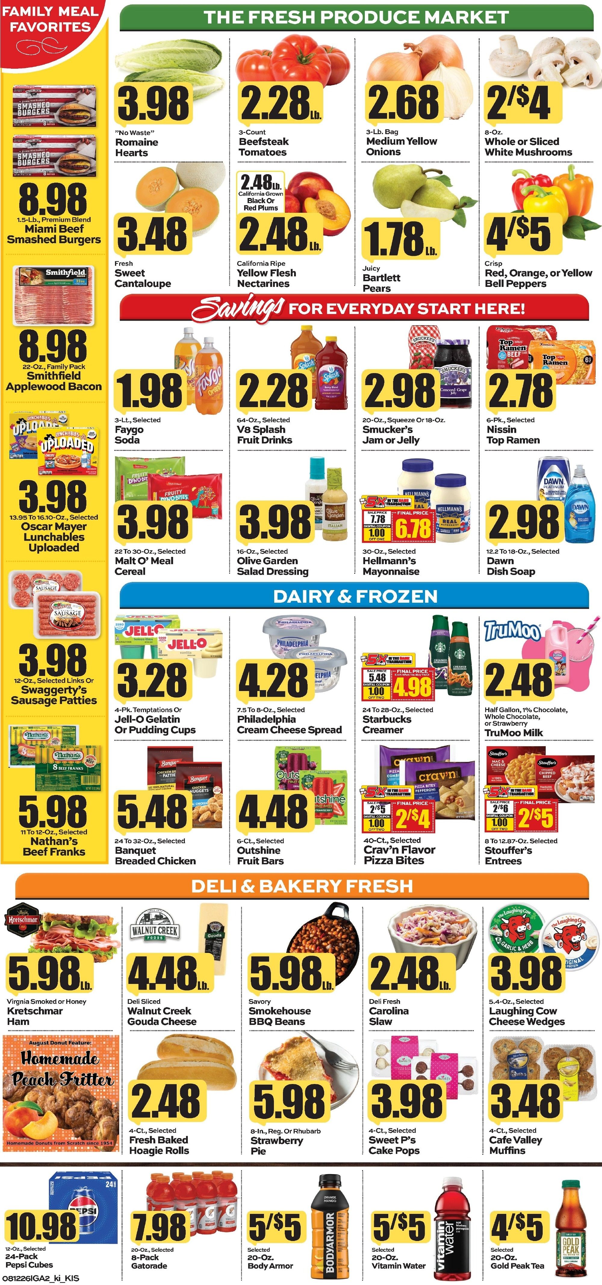 Kishman's IGA Weekly Ad August 10 - 16, 2026