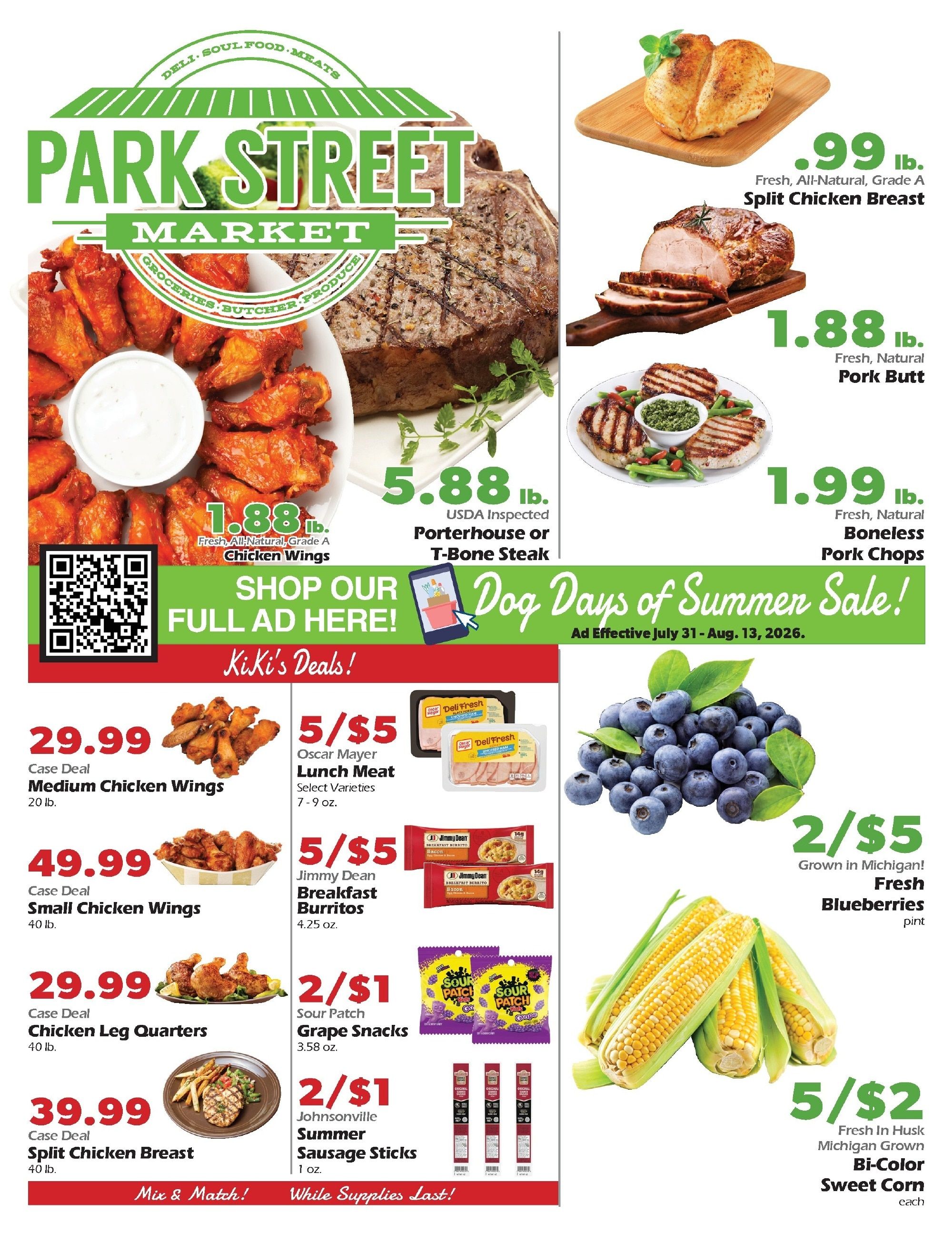 Park Street Market Weekly Ad July 31 - August 13, 2026