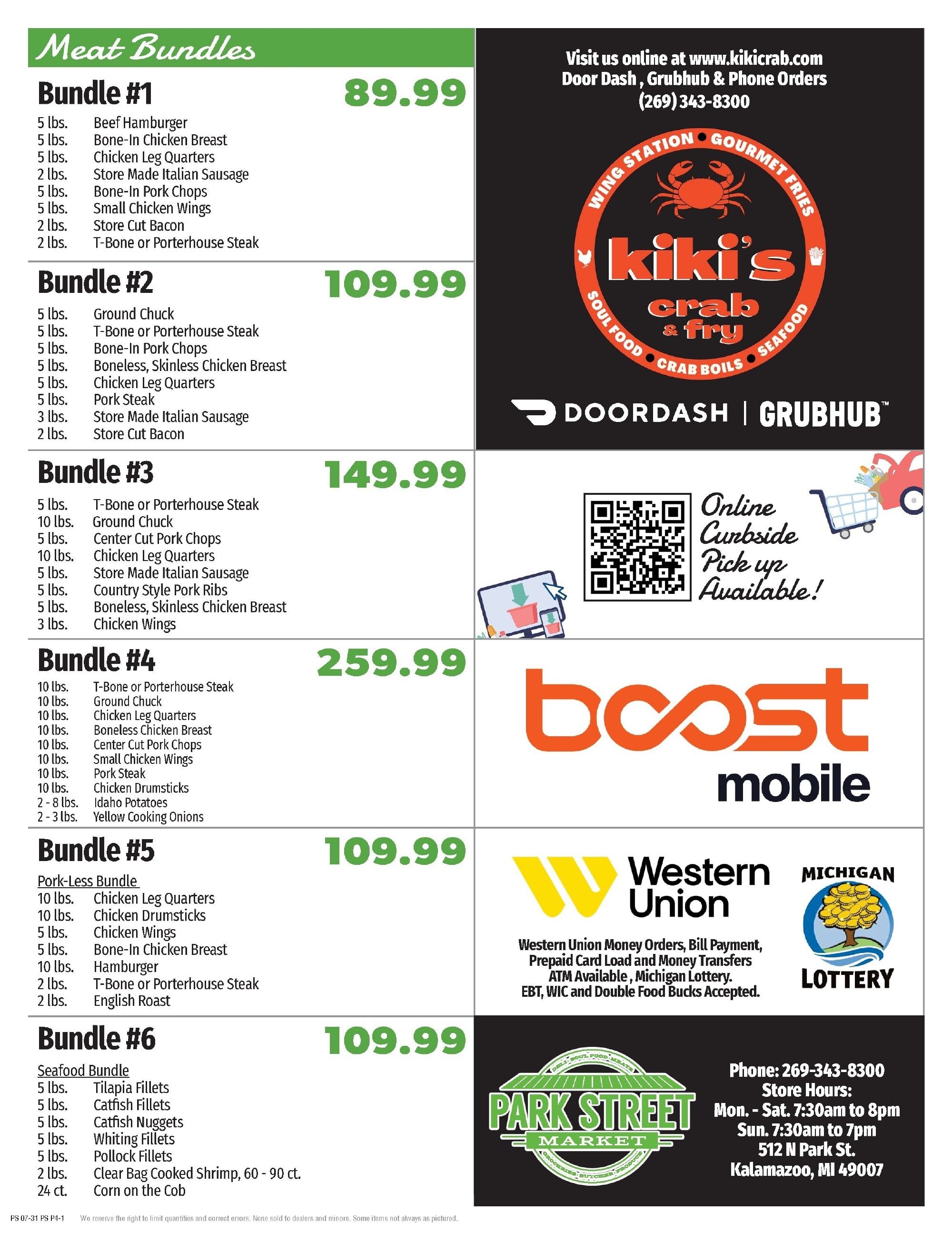 Park Street Market Weekly Ad July 31 - August 13, 2026