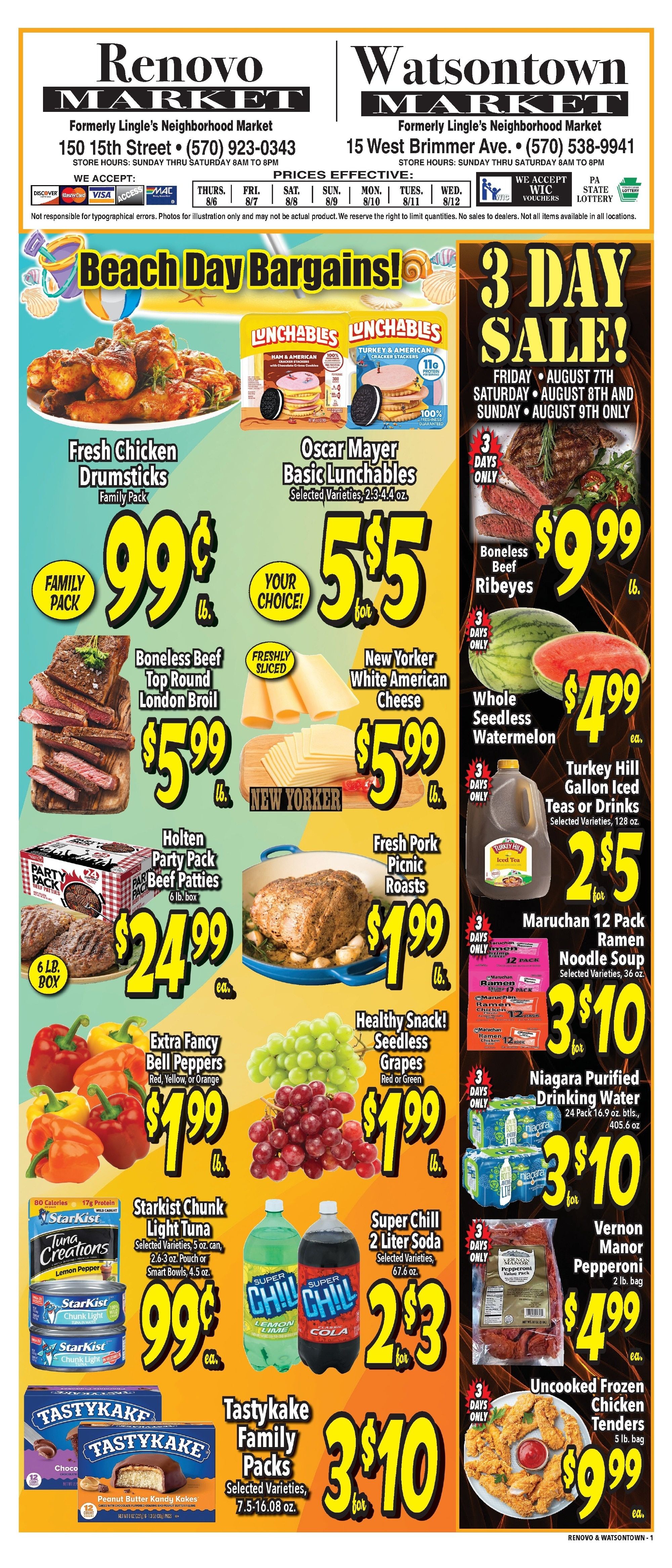 Lingle's Neighborhood Market Weekly Ad August 6 - 12, 2026