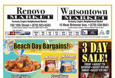 Lingle's Neighborhood Market Weekly Ad August 6 - 12, 2026