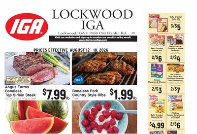 Lockwood IGA Weekly Ad August 12 - 18, 2026