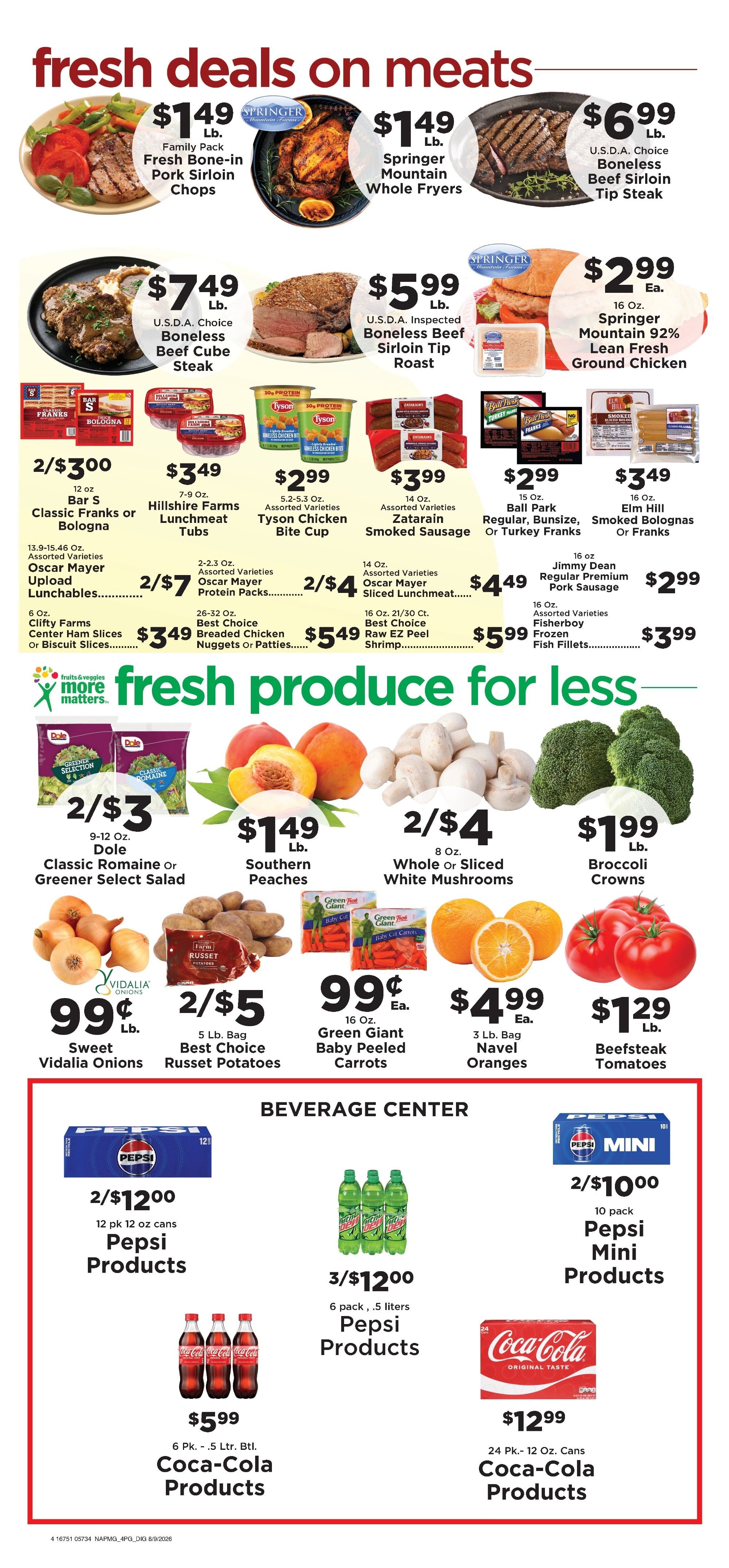 Phillips Family Grocery Weekly Ad August 10 - 16, 2026
