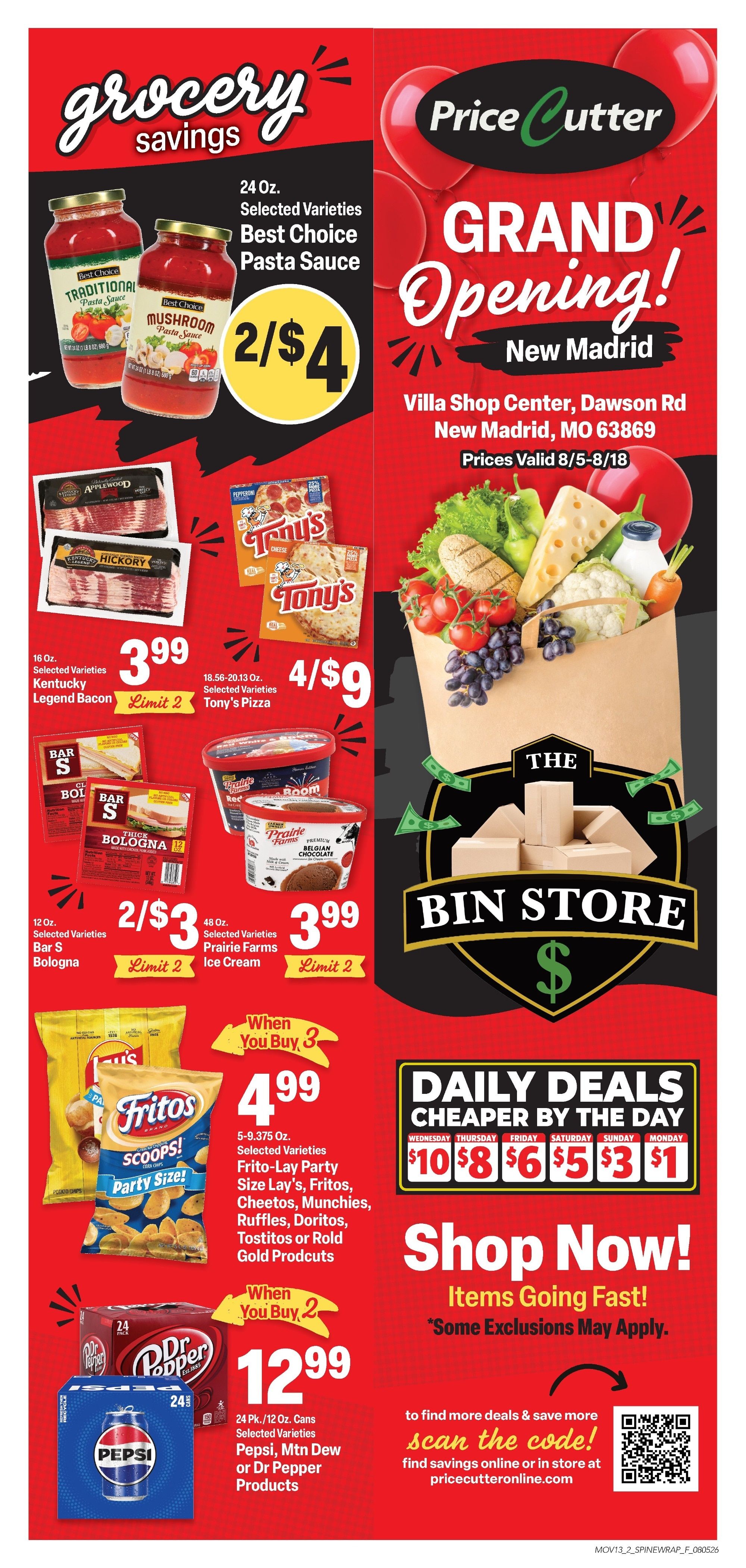 Price Cutter (New Madrid, MO) Weekly Ad August 5 - 18, 2026